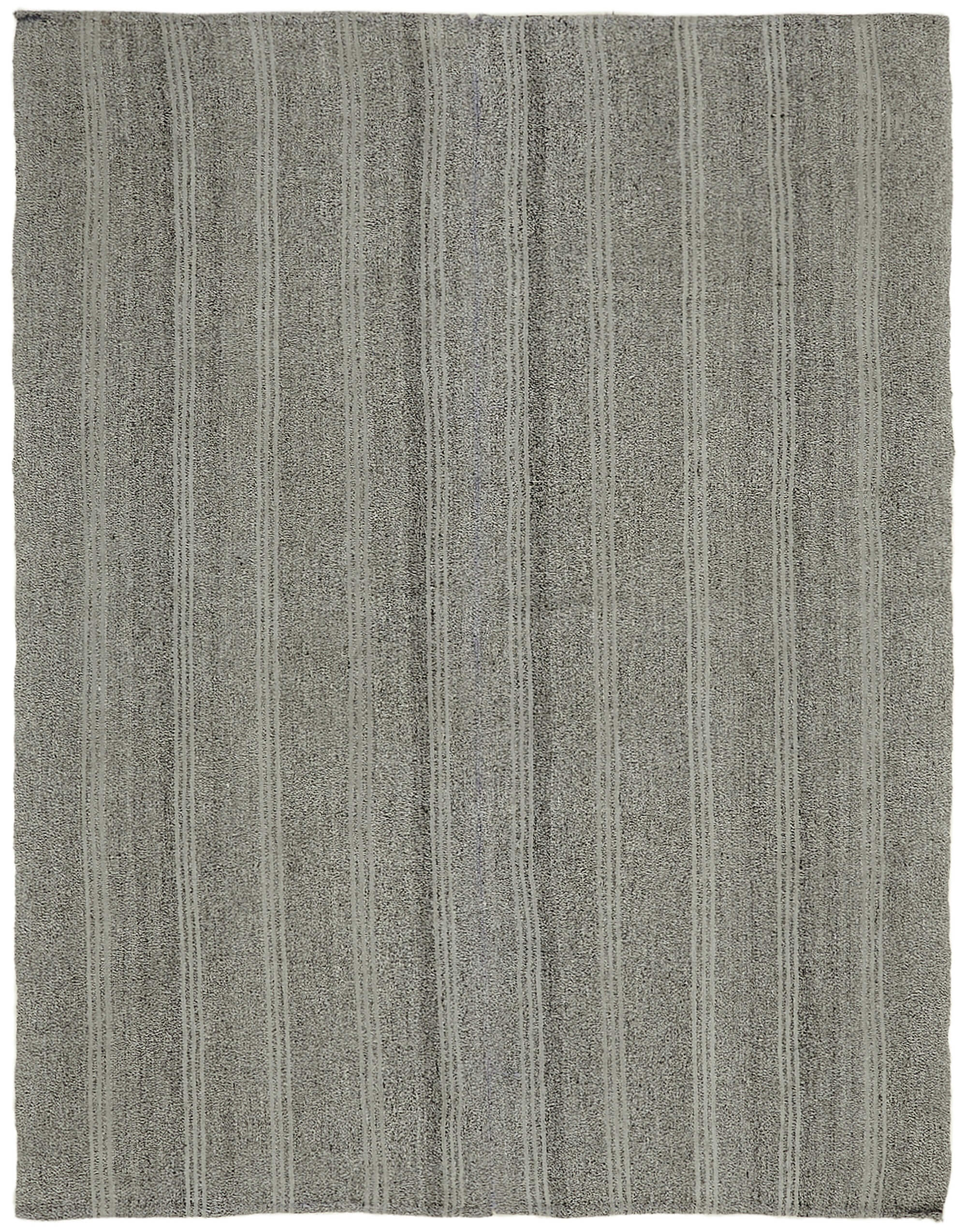 7 x 9 Grey Anatolian Kilim Rug - 7127