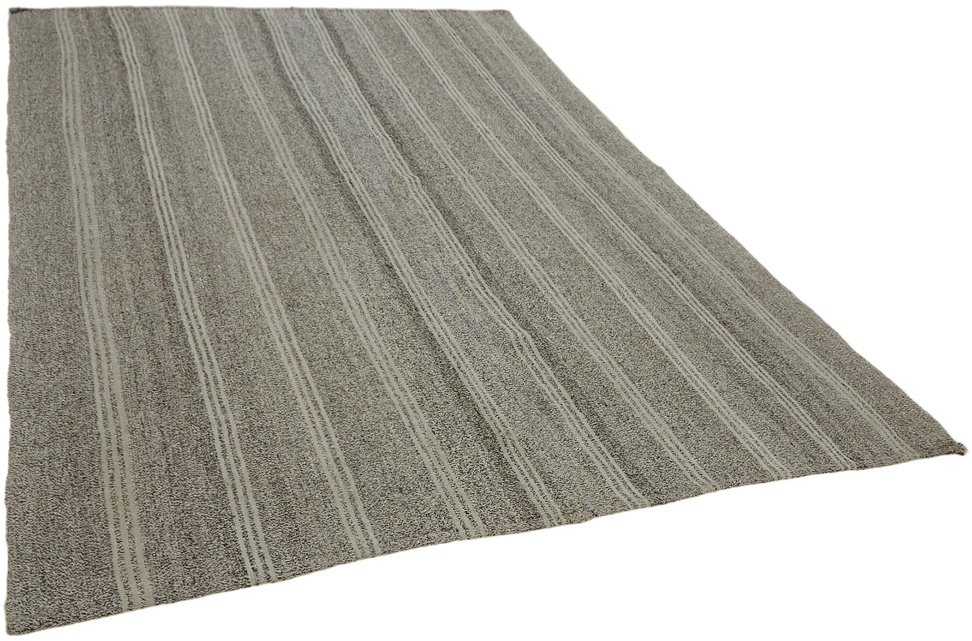 7 x 9 Grey Anatolian Kilim Rug - 7127