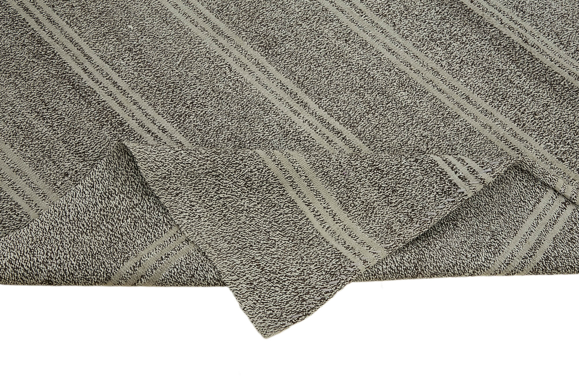 7 x 9 Grey Anatolian Kilim Rug - 7127