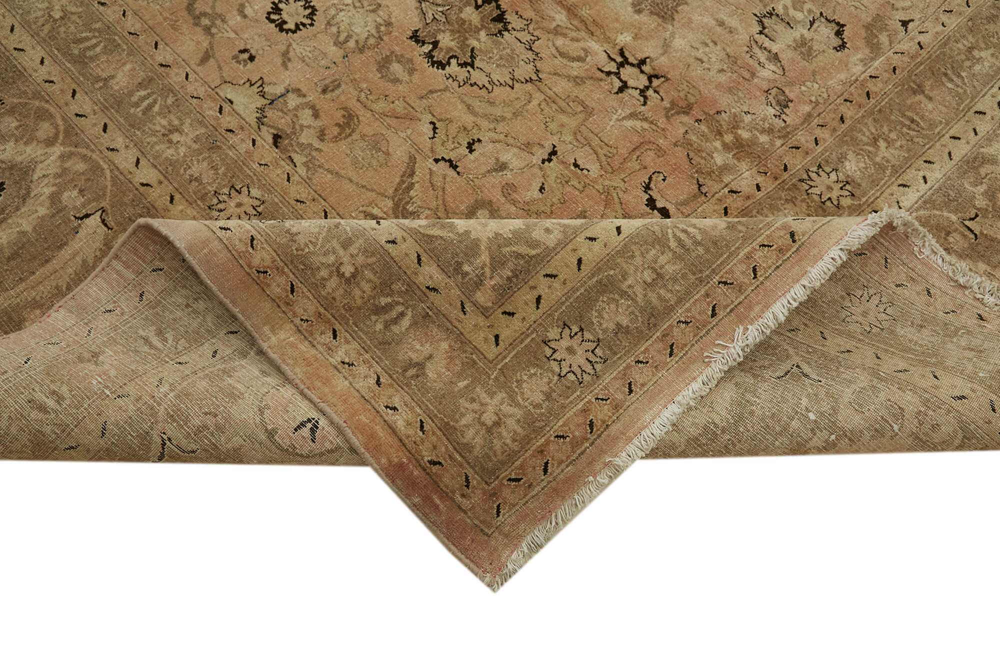 12 x 19 Beige Oushak Rug - 7142