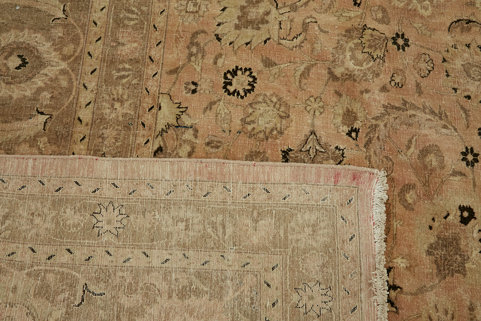 12 x 19 Beige Oushak Rug - 7142