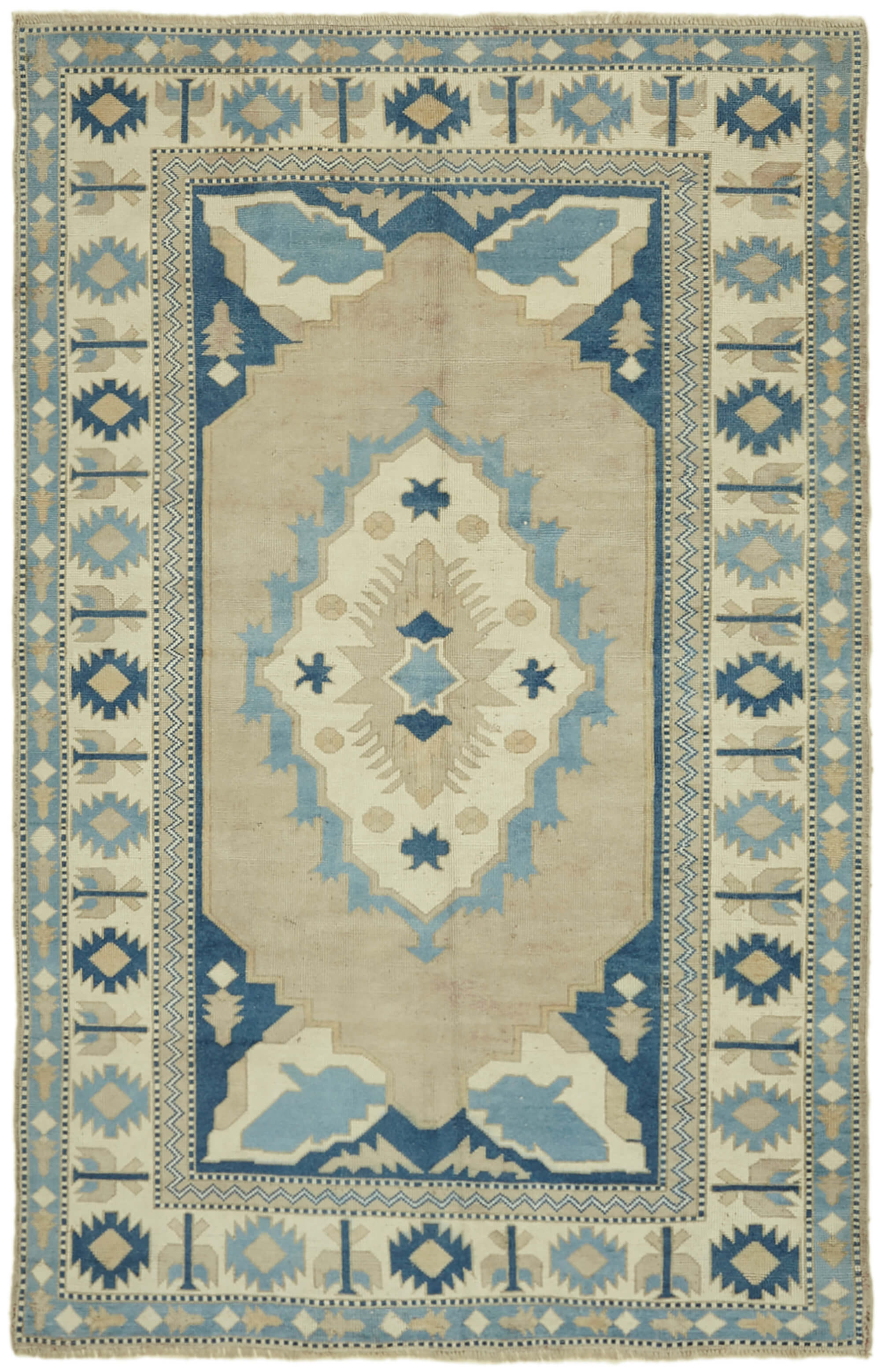 6 x 8 Beige Anatolian Rug - 7163