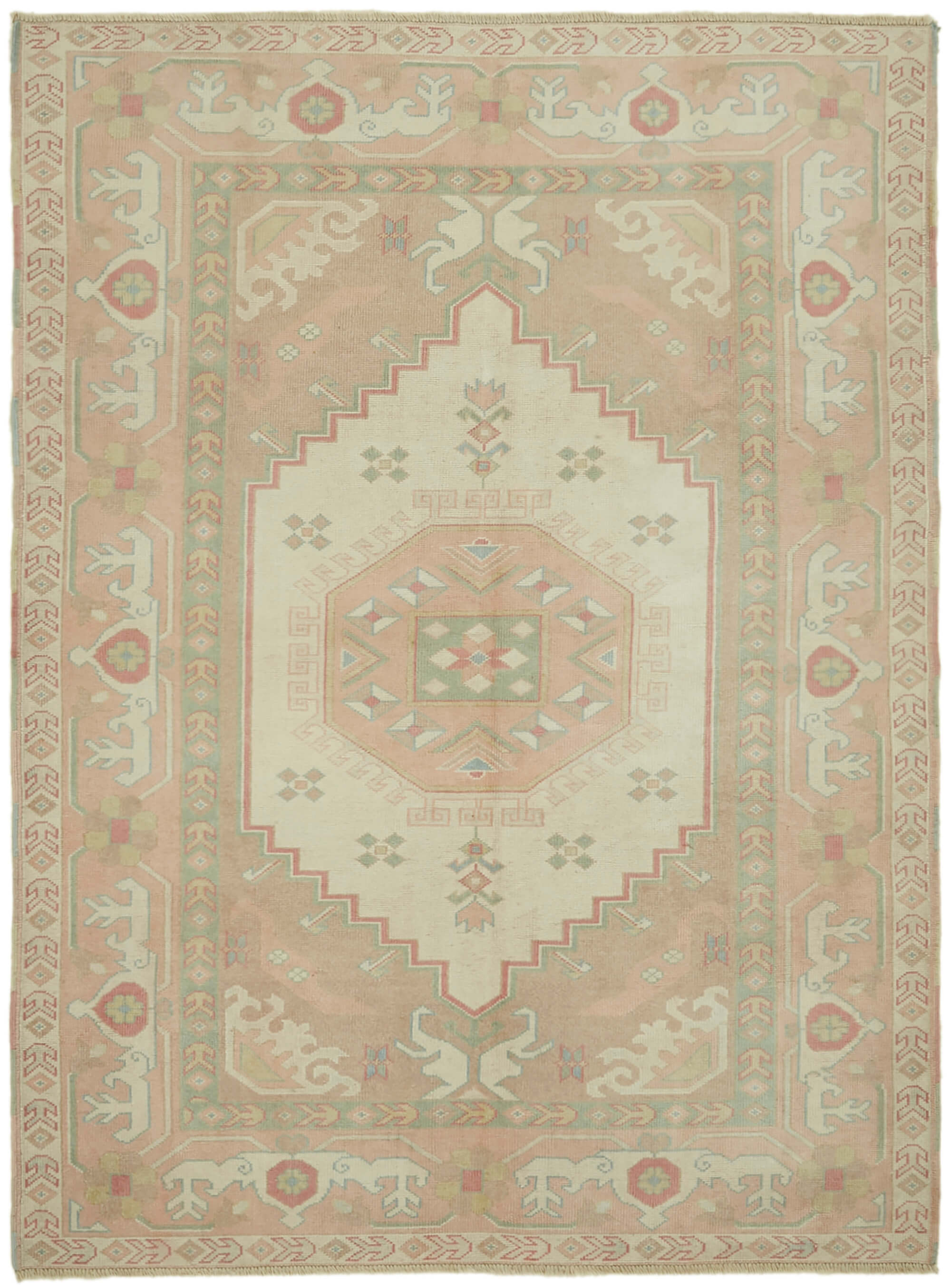 6 x 8 Beige Anatolian Rug - 7164