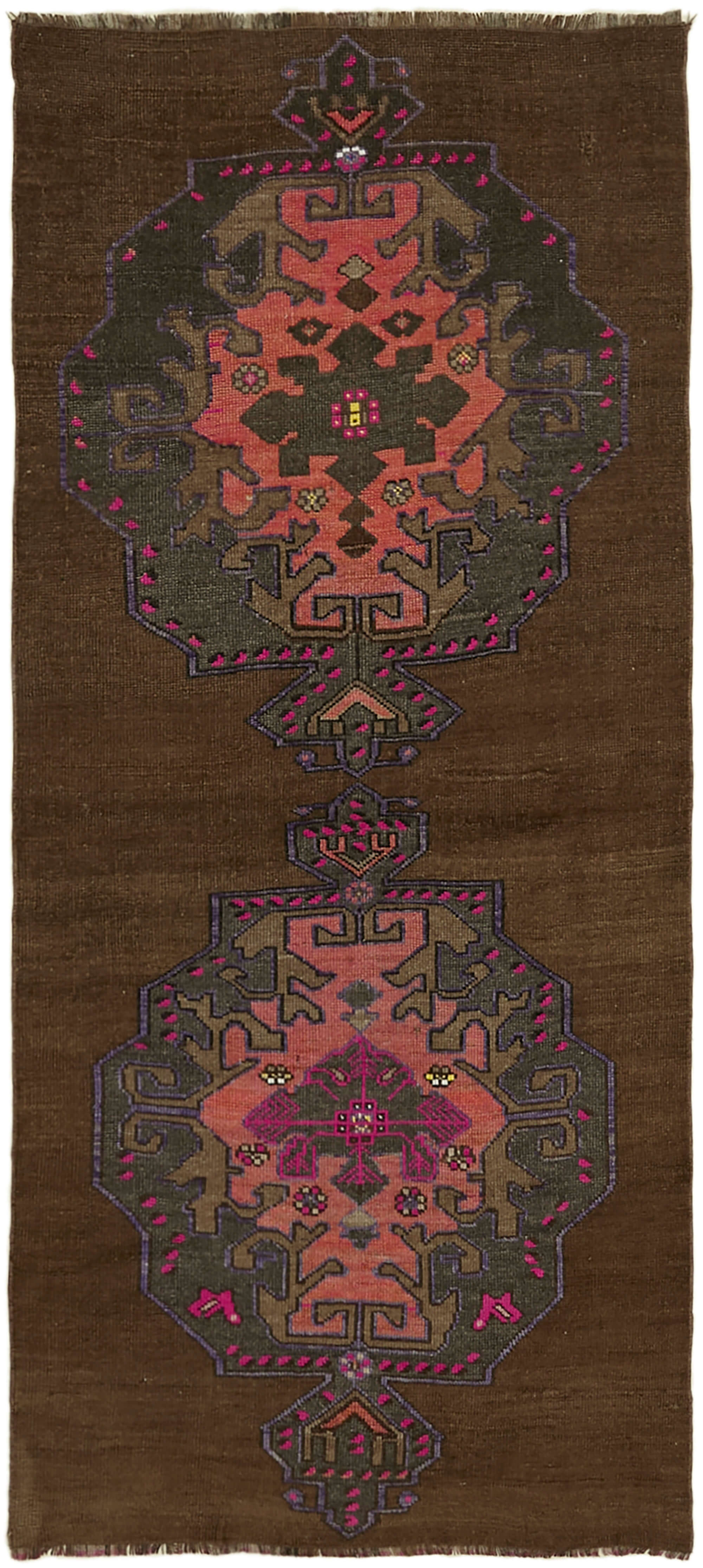 4 x 8 Brown Anatolian Rug - 7176