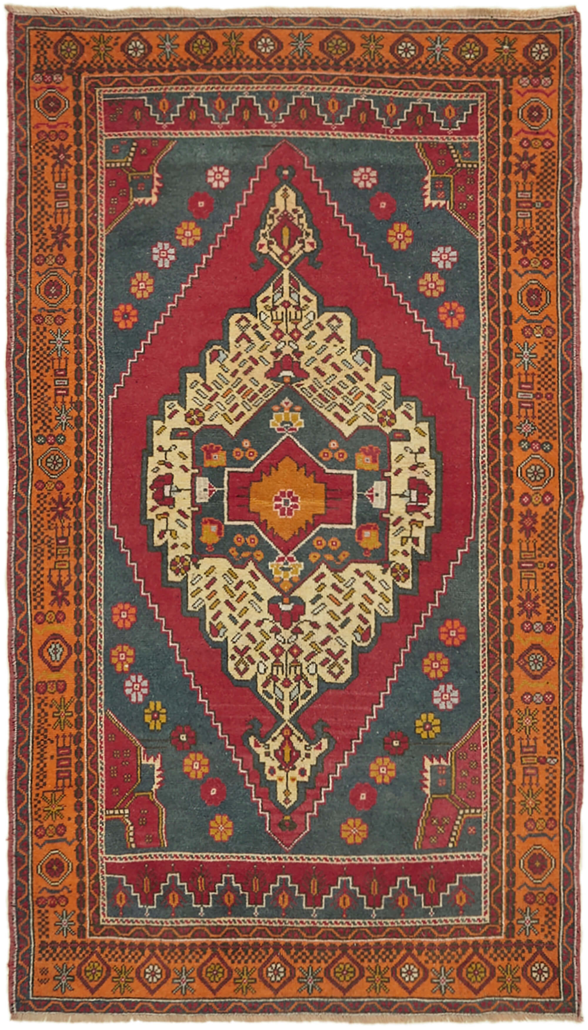 4 x 7 Blue Anatolian Rug - 7177