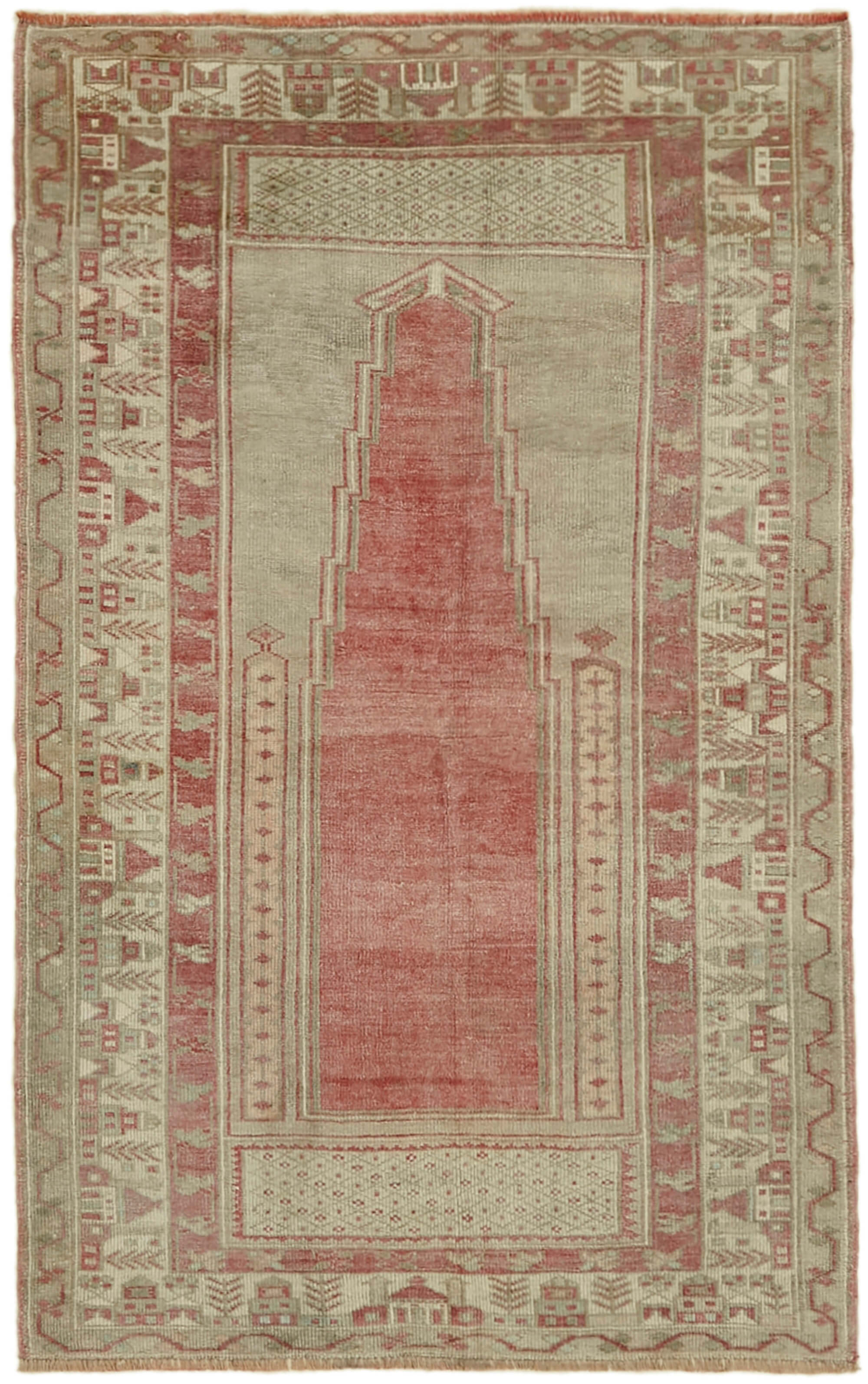 4 x 6 Beige Anatolian Rug - 7178