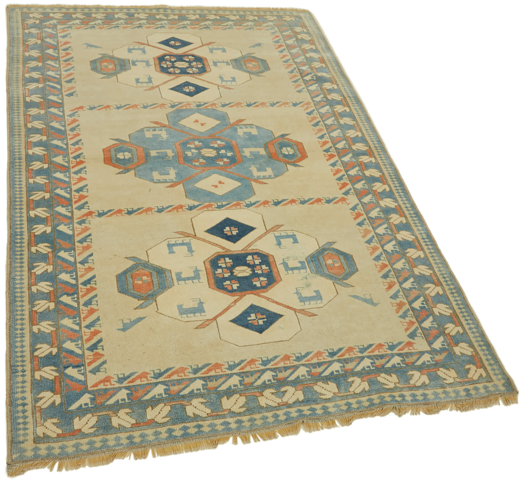 4 x 6 Beige Anatolian Rug - 7180