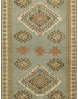 4 x 7 Blue Anatolian Runner Rug - 7186