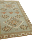 4 x 7 Blue Anatolian Runner Rug - 7186