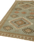 4 x 7 Blue Anatolian Runner Rug - 7186