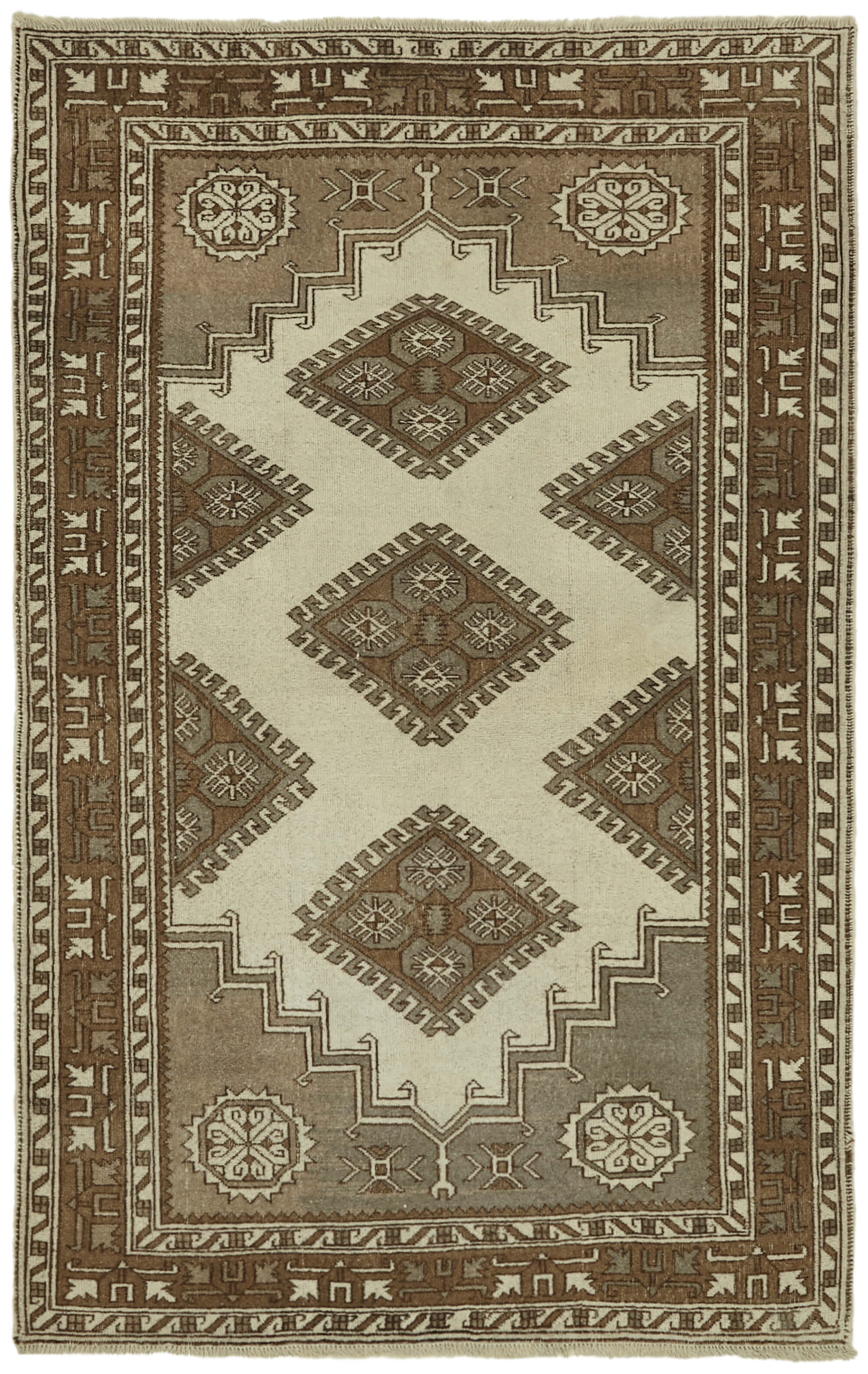 5 x 7 Beige Anatolian Rug - 7189