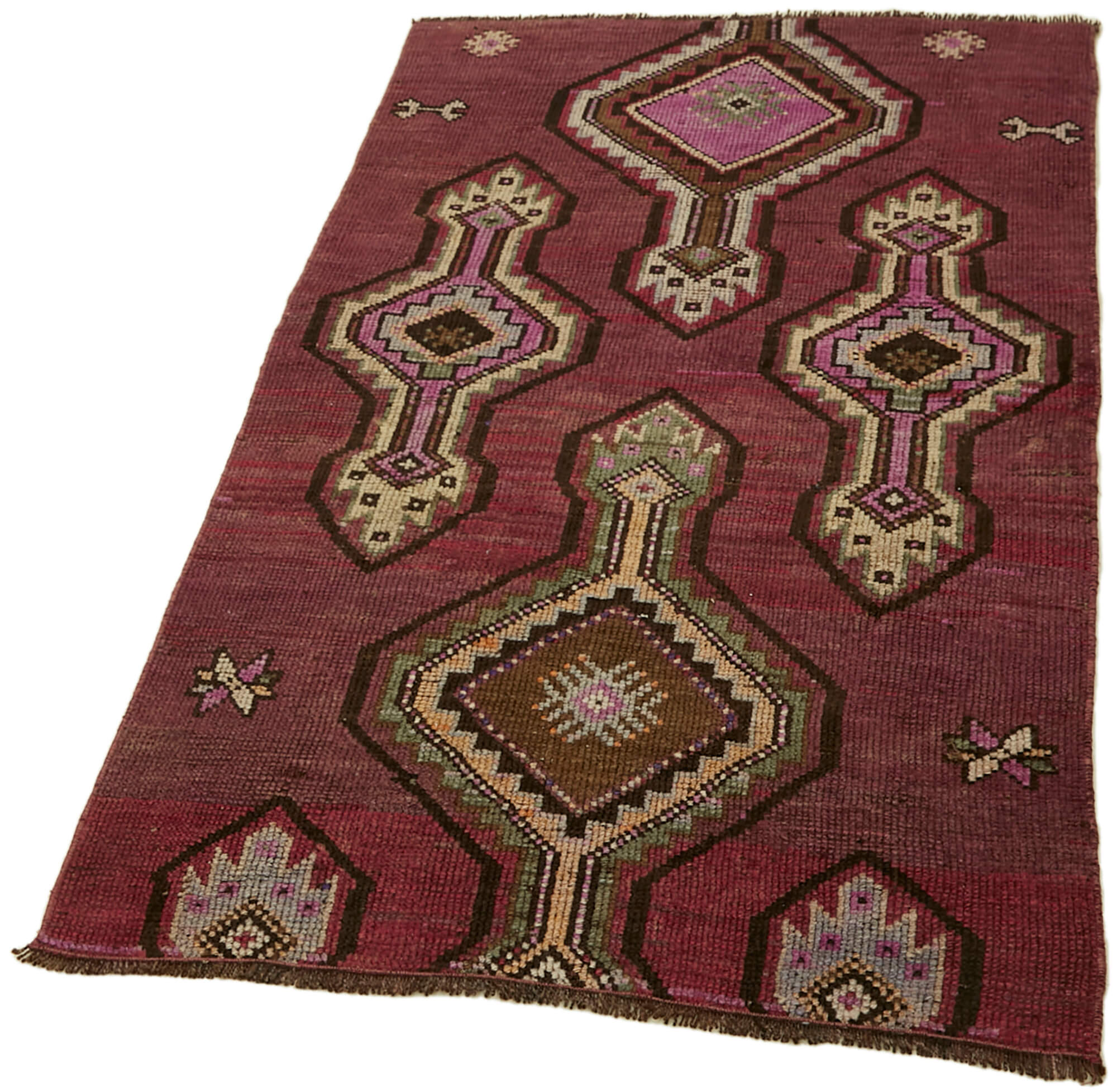 3 x 4 Purple Anatolian Rug - 7196