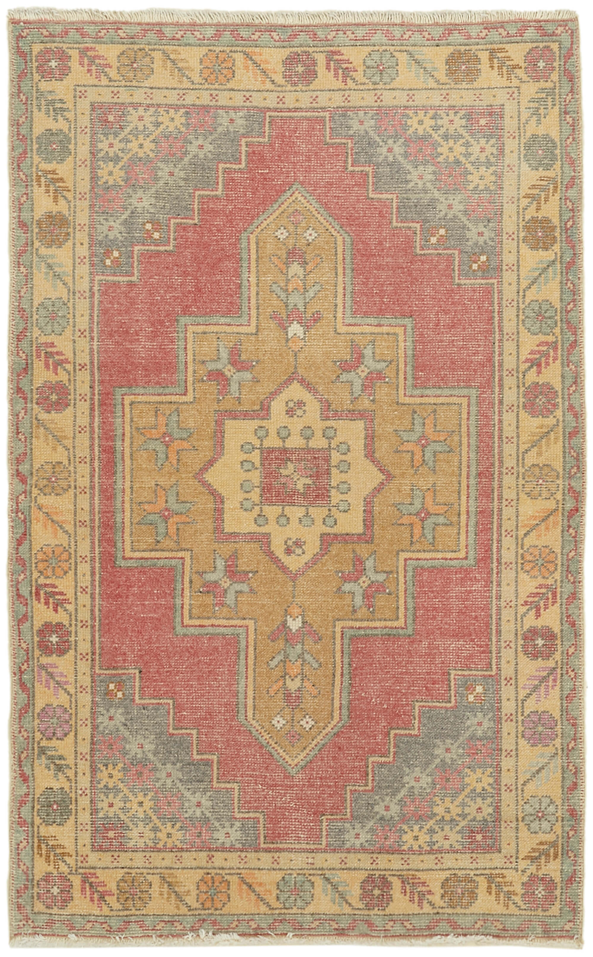 3 x 6 Pink Anatolian Rug - 7197