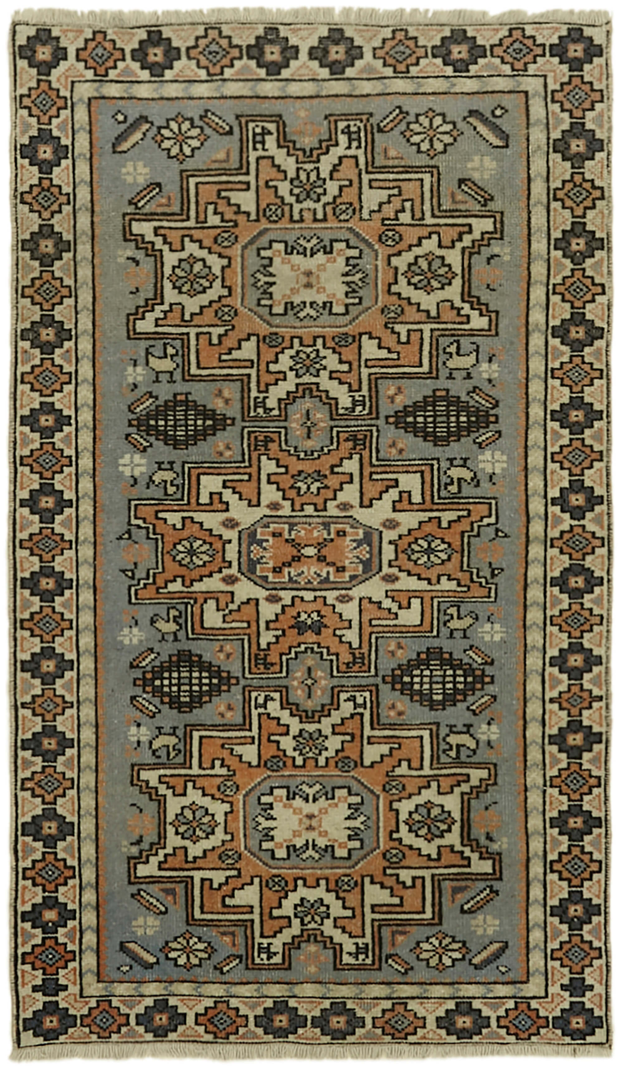 2 x 4 Beige Anatolian Rug - 7204