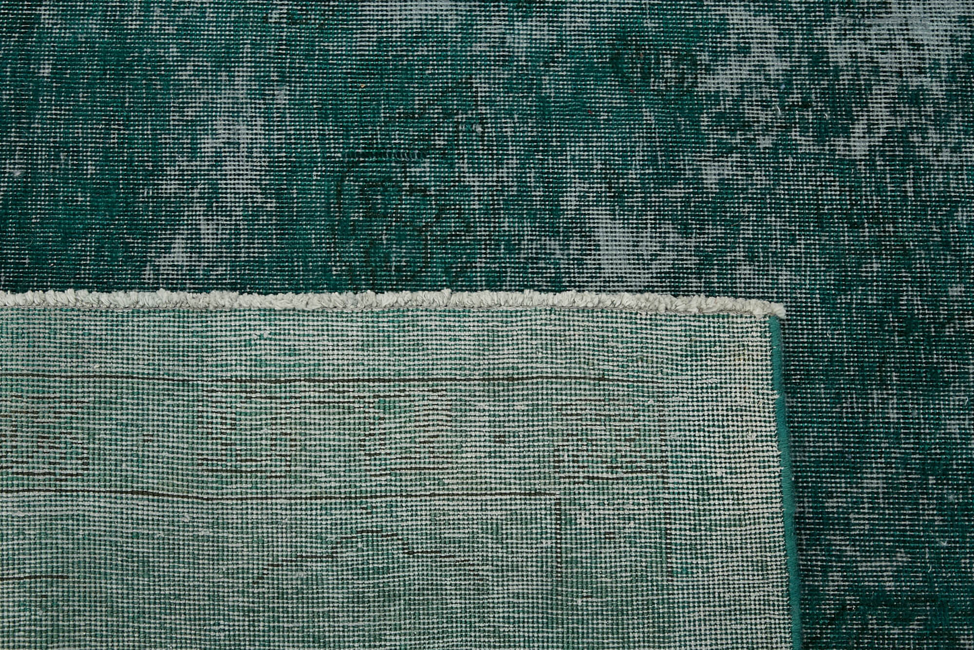 10 x 13 Turquoise Overdyed Large Area Rug - 7217