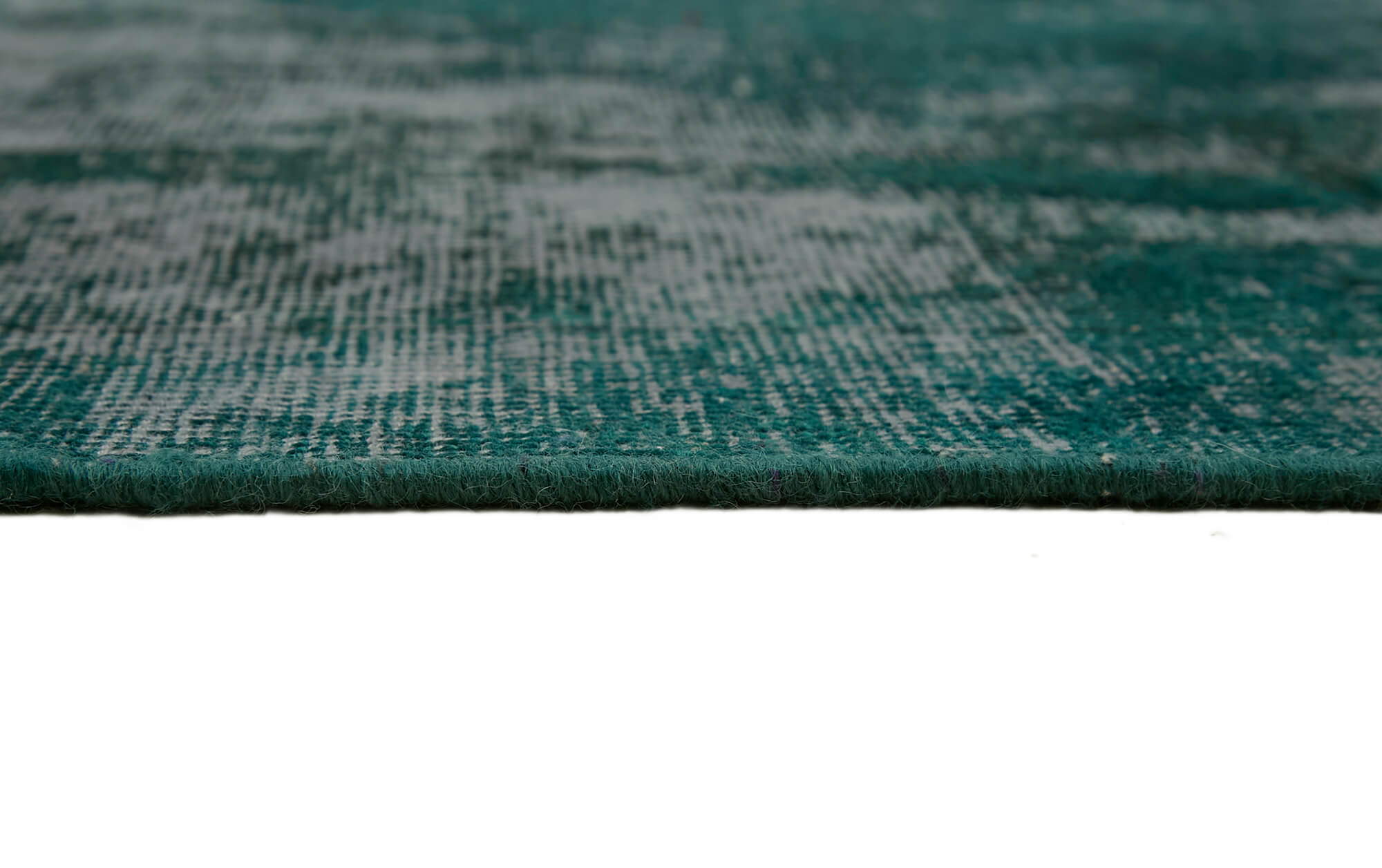 10 x 13 Turquoise Overdyed Large Area Rug - 7217