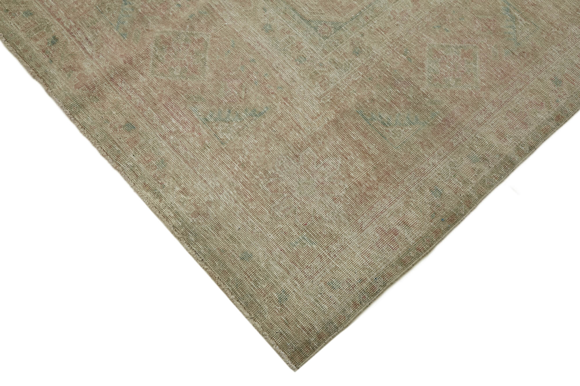 10 x 13 Beige Vintage Large Area Rug - 7219