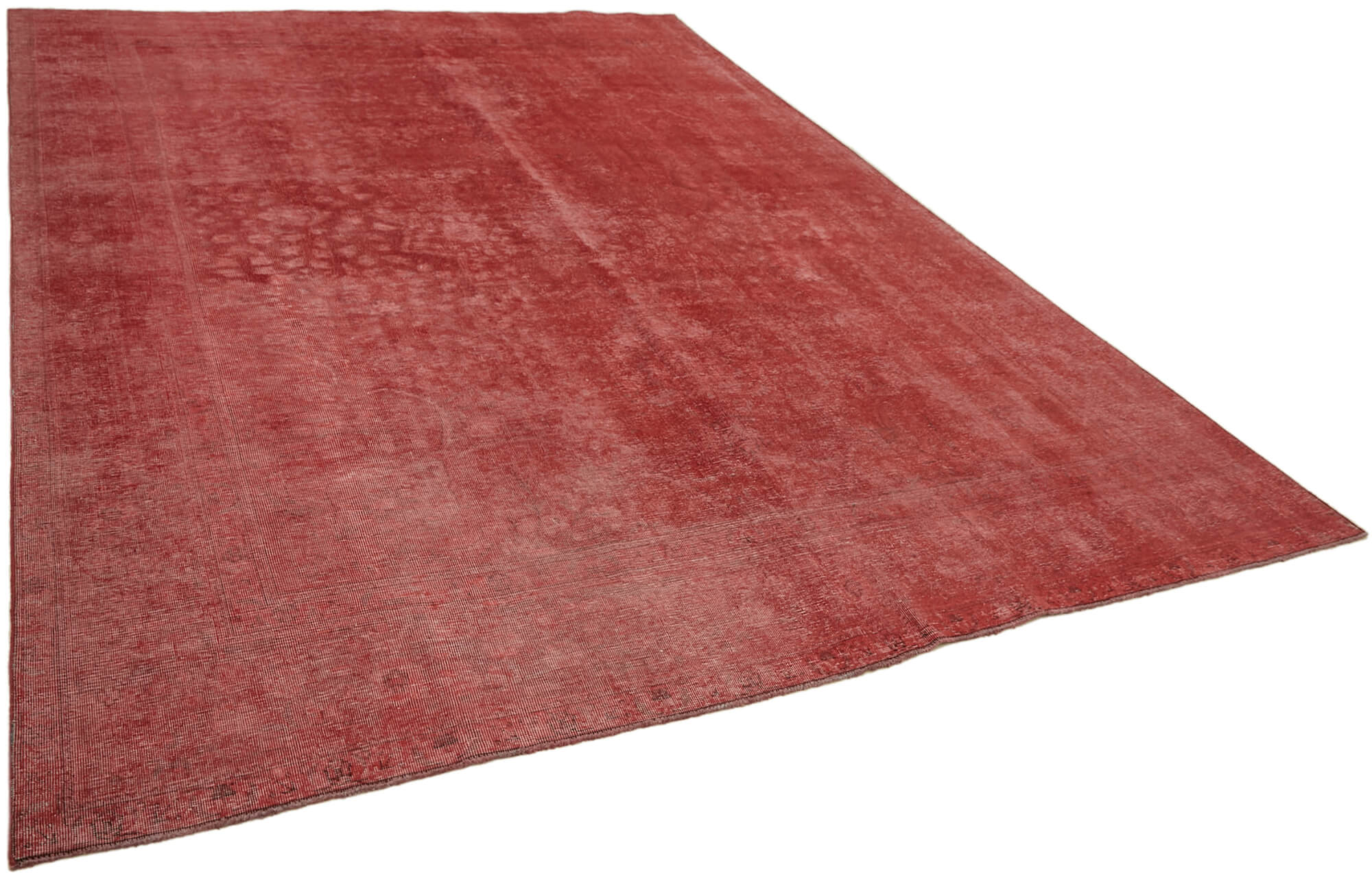 9 x 12 Red Overdyed Large Area Rug - 7223