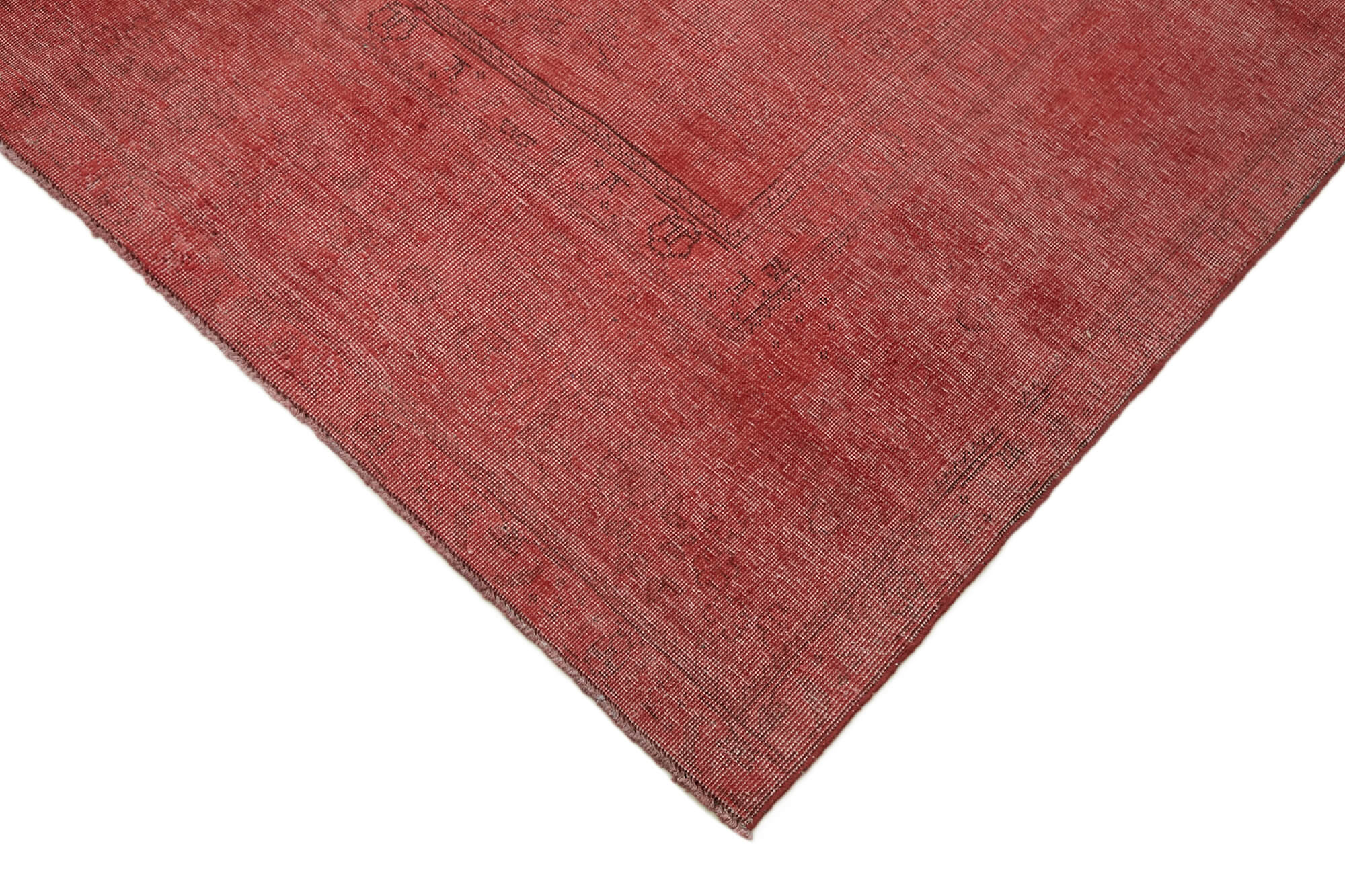 9 x 12 Red Overdyed Large Area Rug - 7223