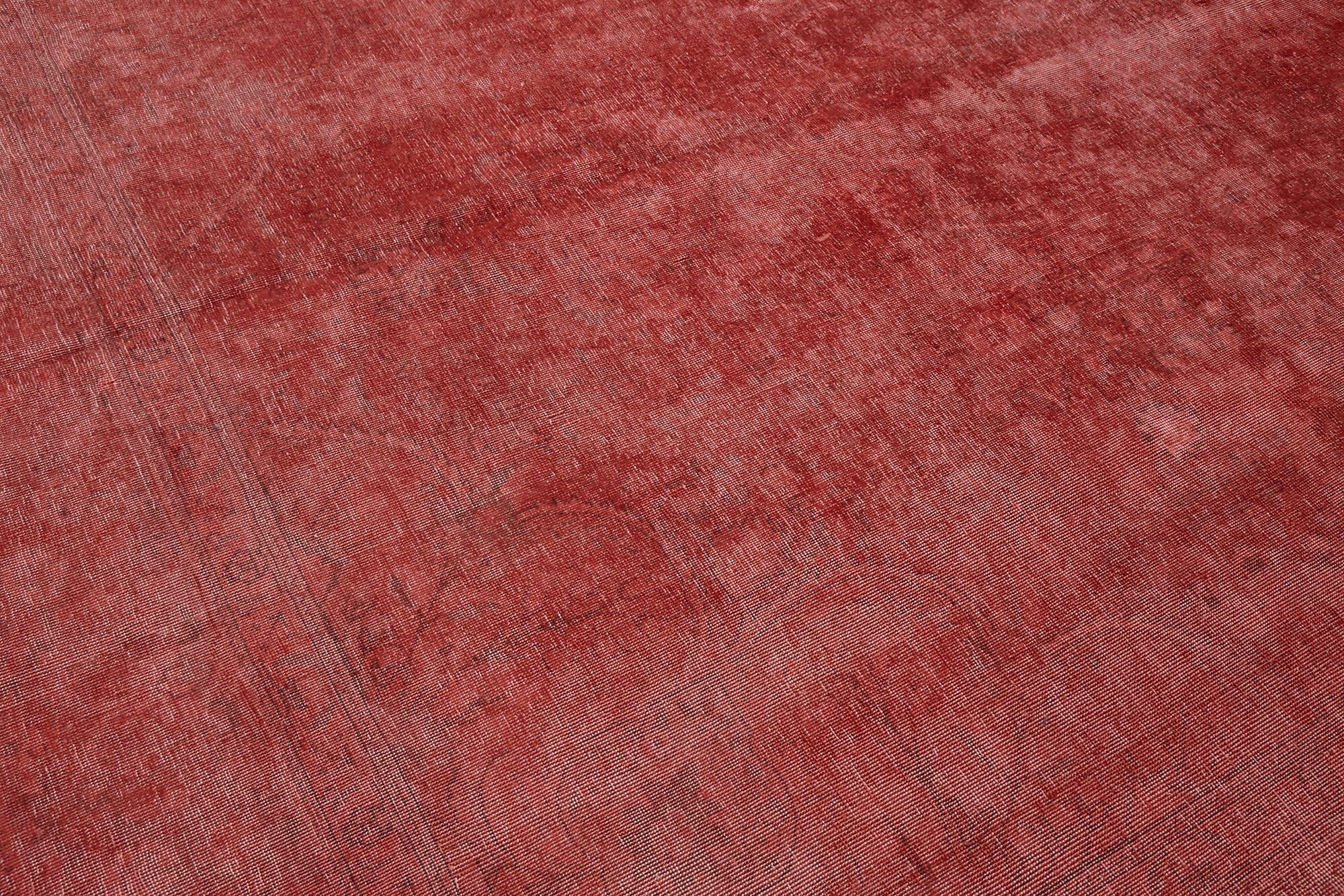 9 x 12 Red Overdyed Large Area Rug - 7223