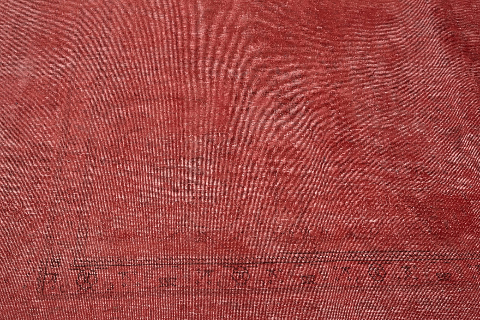 9 x 12 Red Overdyed Large Area Rug - 7223