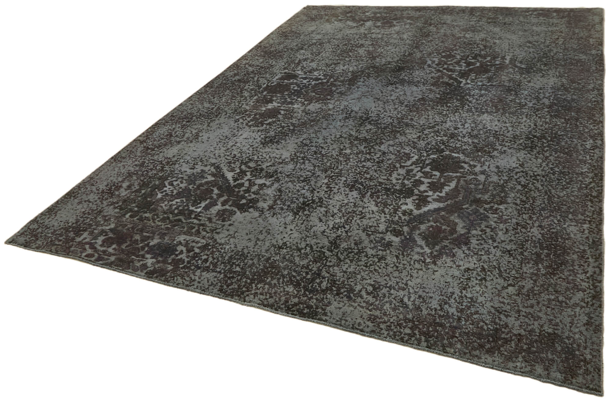 8 x 11 Grey Overdyed Large Area Rug - 7226