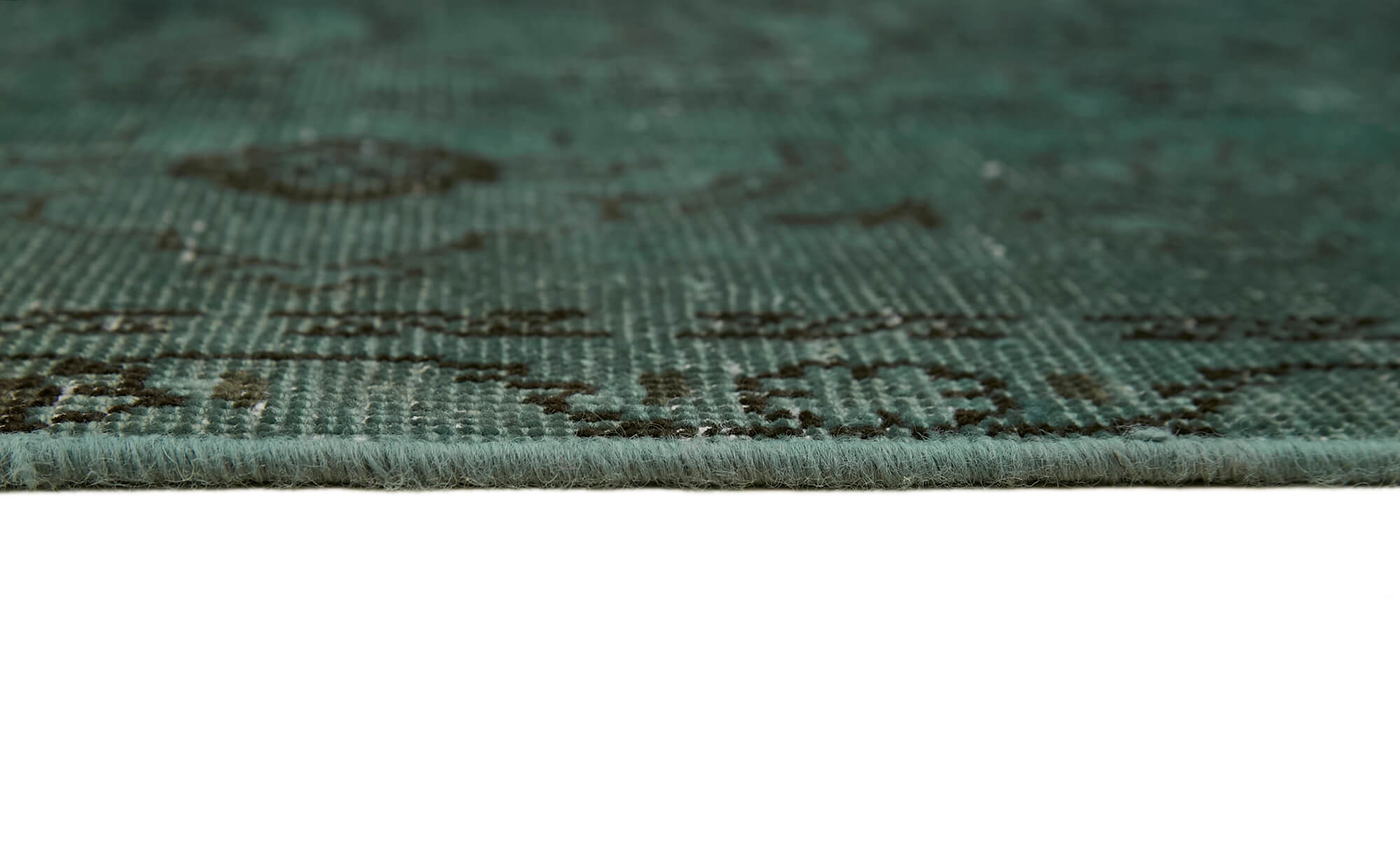 10 x 13 Turquoise Overdyed Large Area Rug - 7232