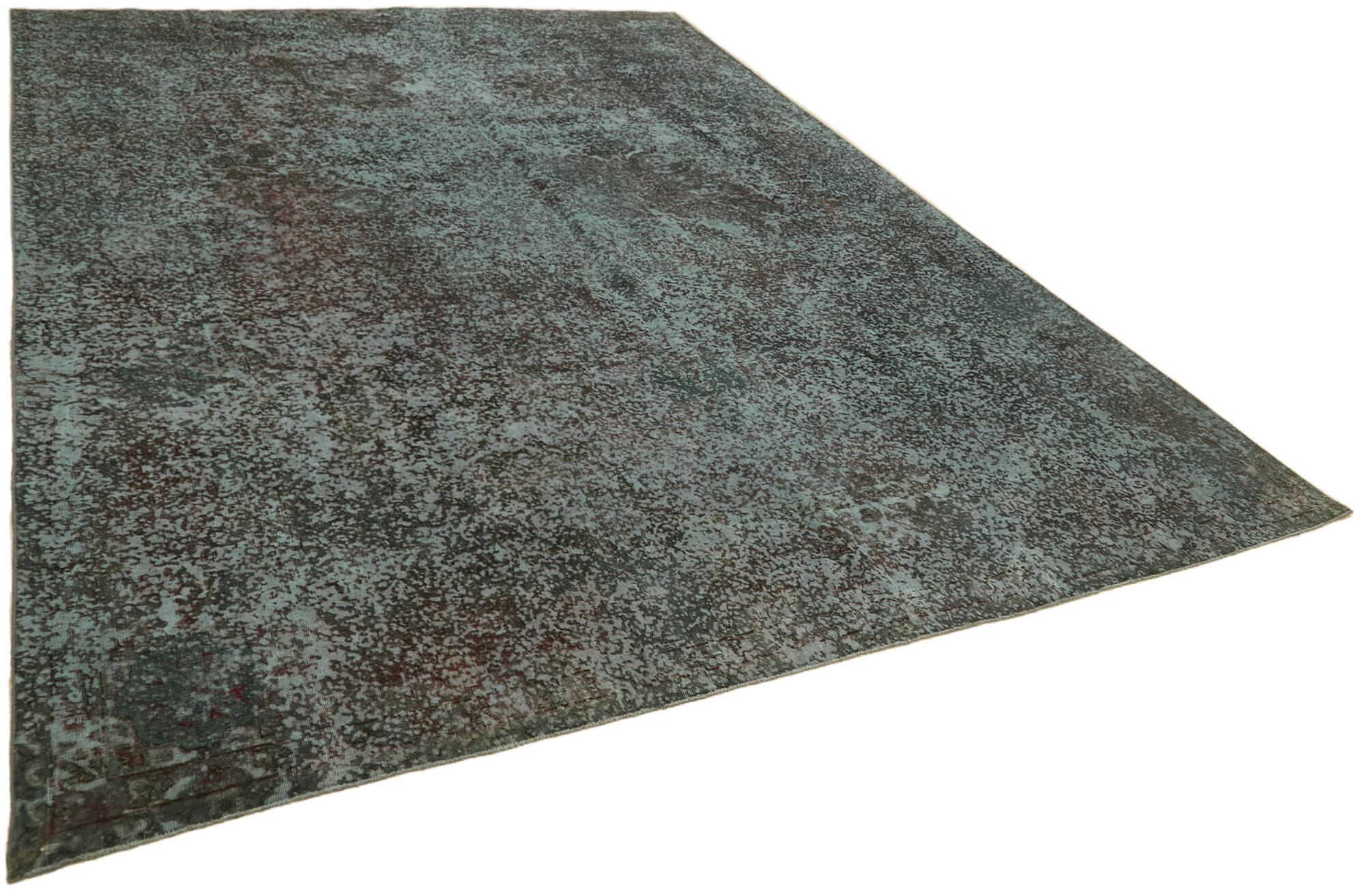 10 x 13 Grey Overdyed Large Area Rug - 7238