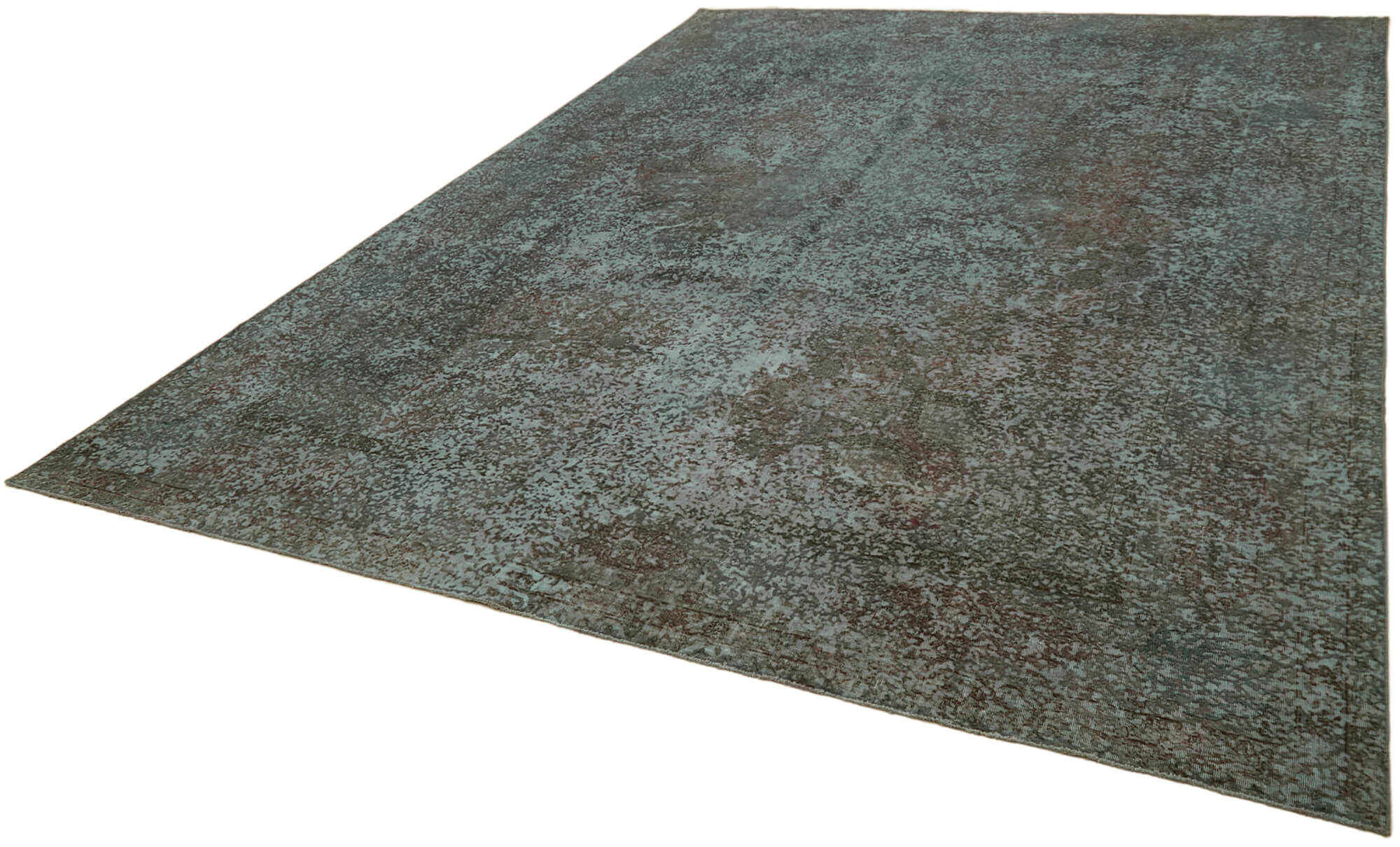 10 x 13 Grey Overdyed Large Area Rug - 7238