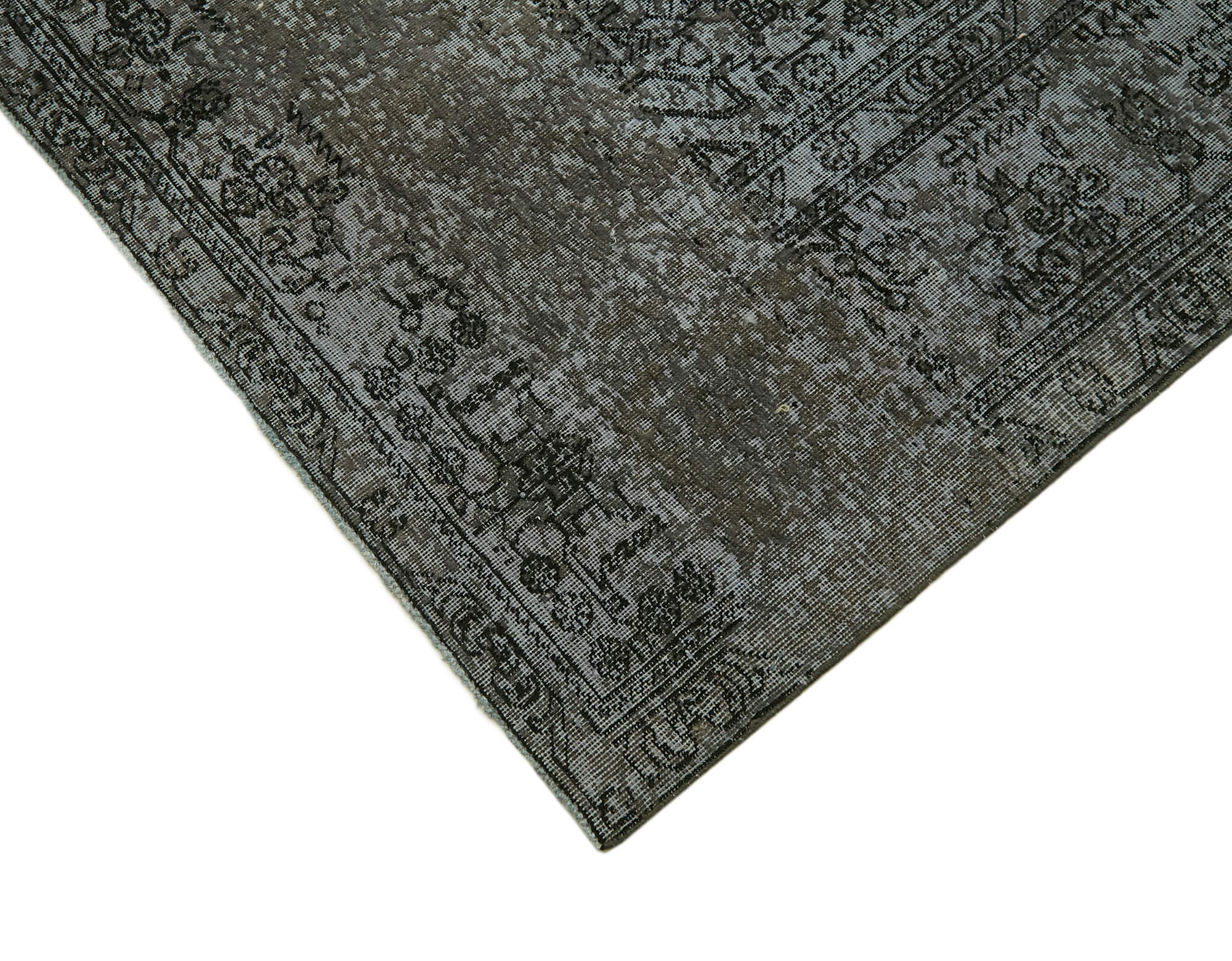 8 x 11 Grey Overdyed Large Area Rug - 7239