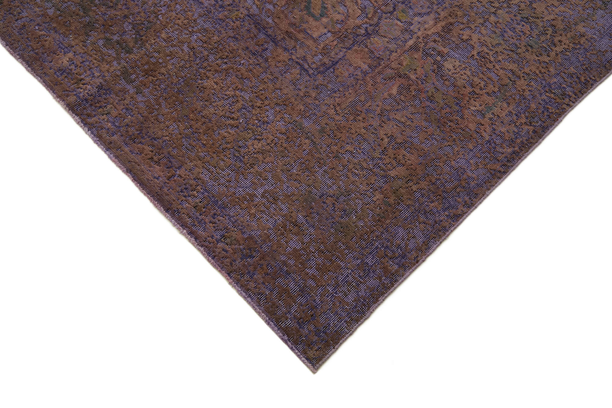 10 x 13 Purple Overdyed Large Area Rug - 7245