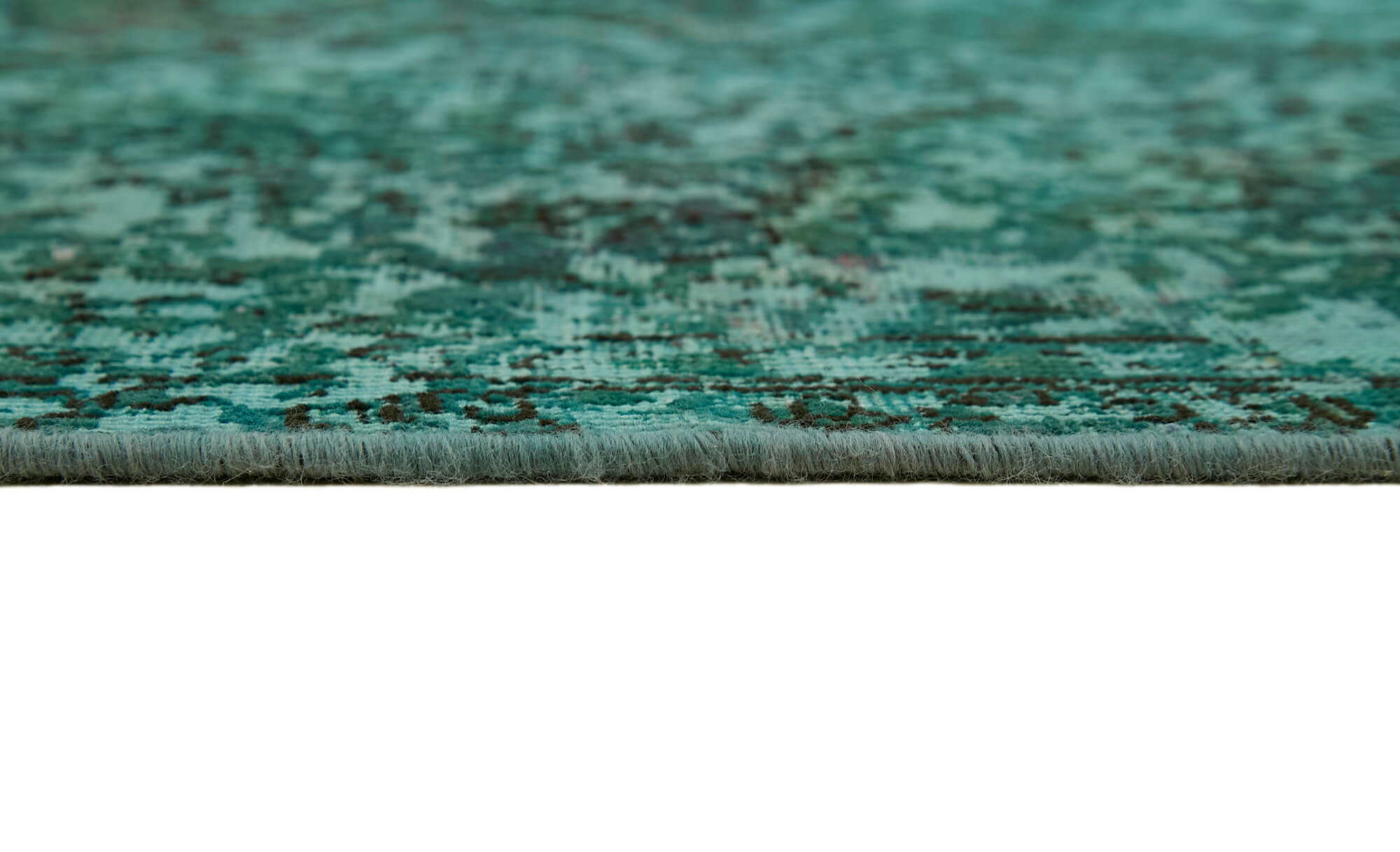 8 x 10 Turquoise Overdyed Large Area Rug - 7247