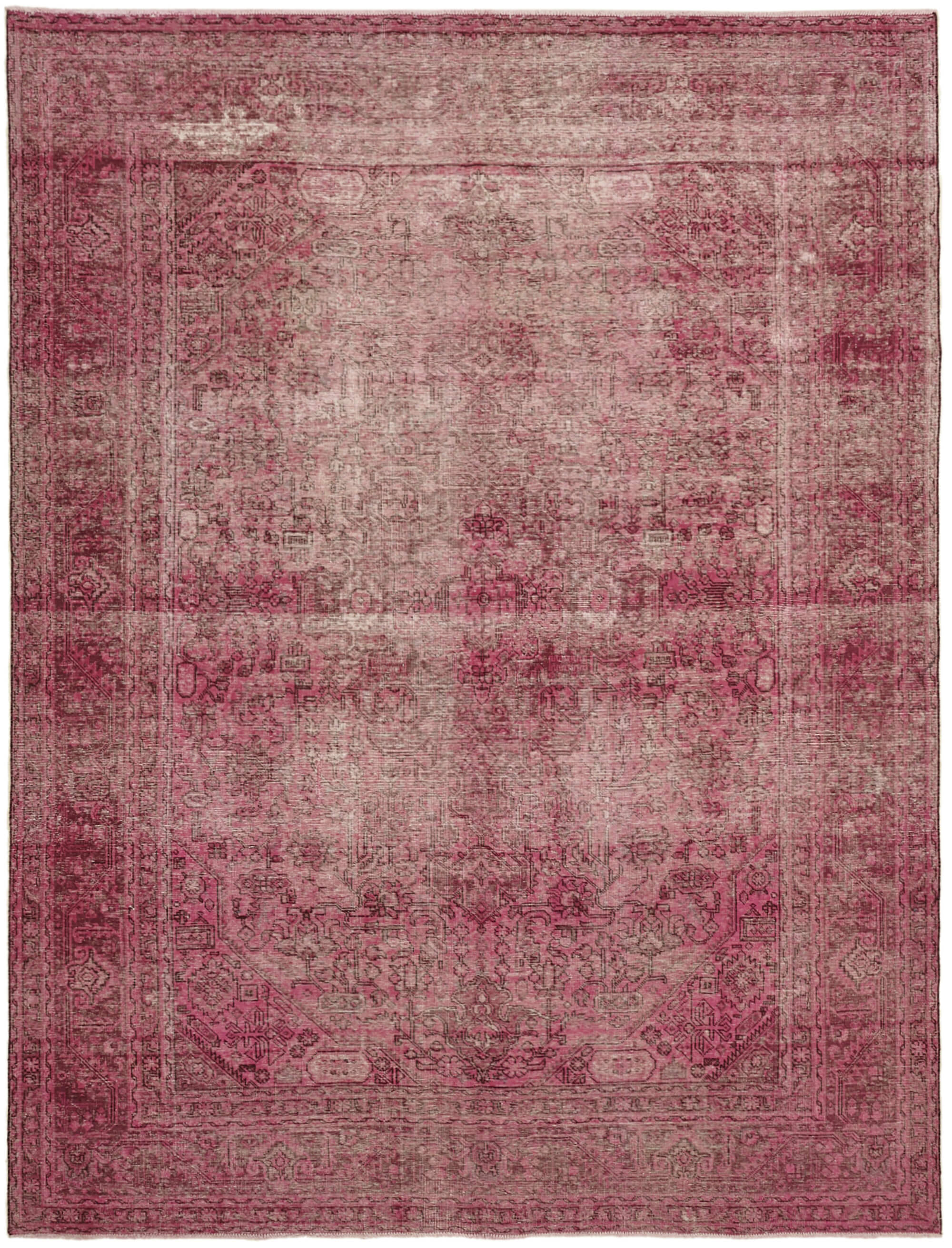 10 x 12 Pink Overdyed Large Area Rug - 7249