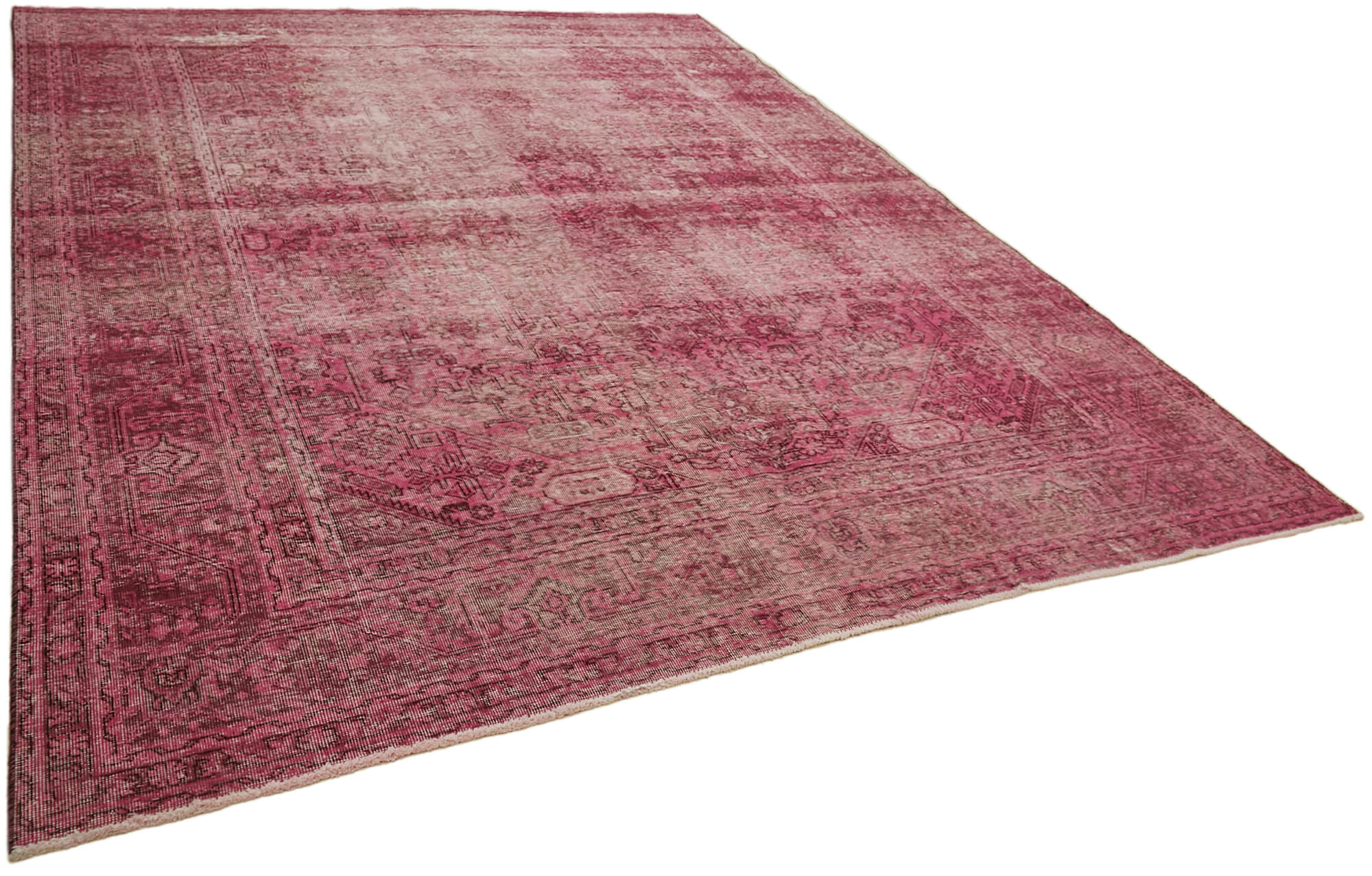 10 x 12 Pink Overdyed Large Area Rug - 7249