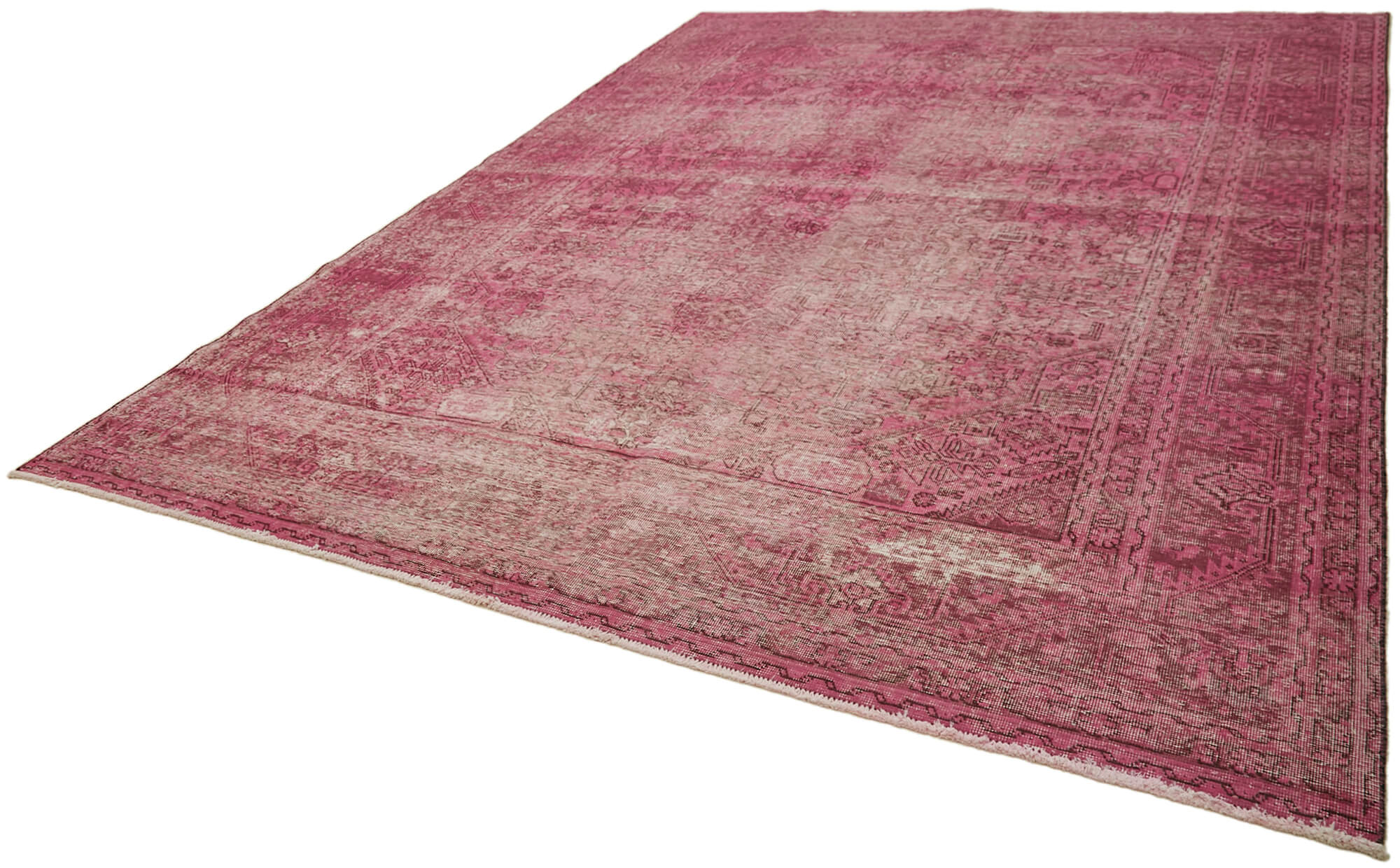 10 x 12 Pink Overdyed Large Area Rug - 7249