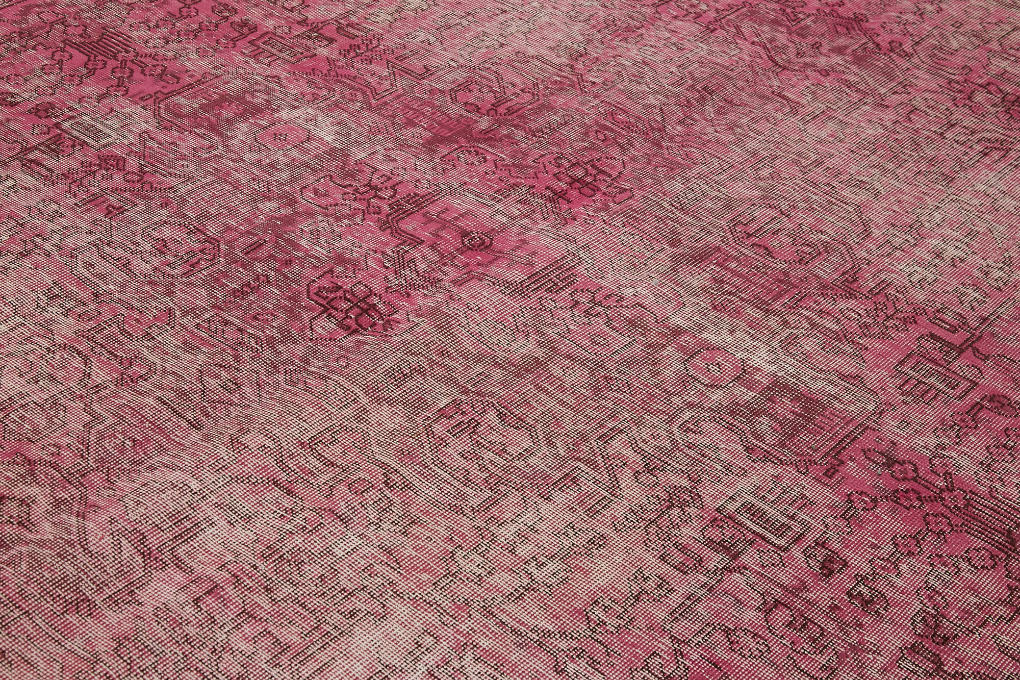 10 x 12 Pink Overdyed Large Area Rug - 7249