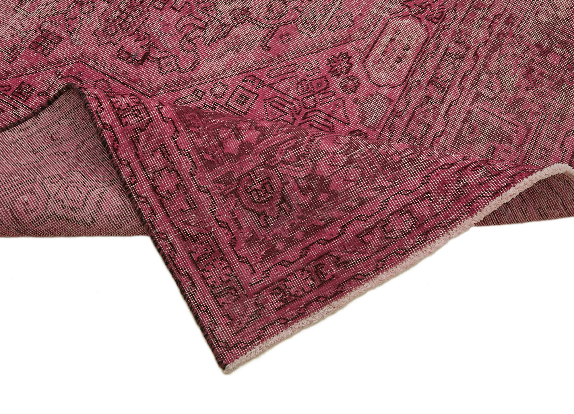 10 x 12 Pink Overdyed Large Area Rug - 7249