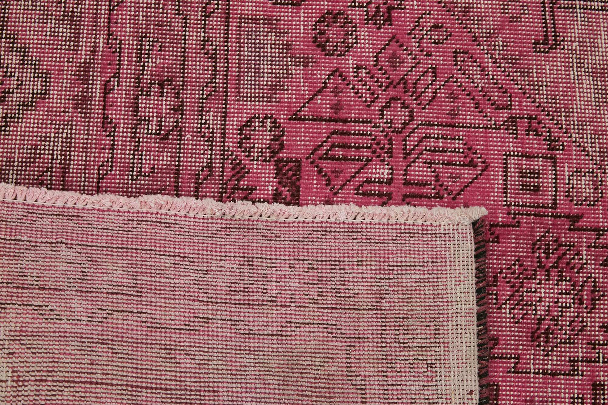 10 x 12 Pink Overdyed Large Area Rug - 7249