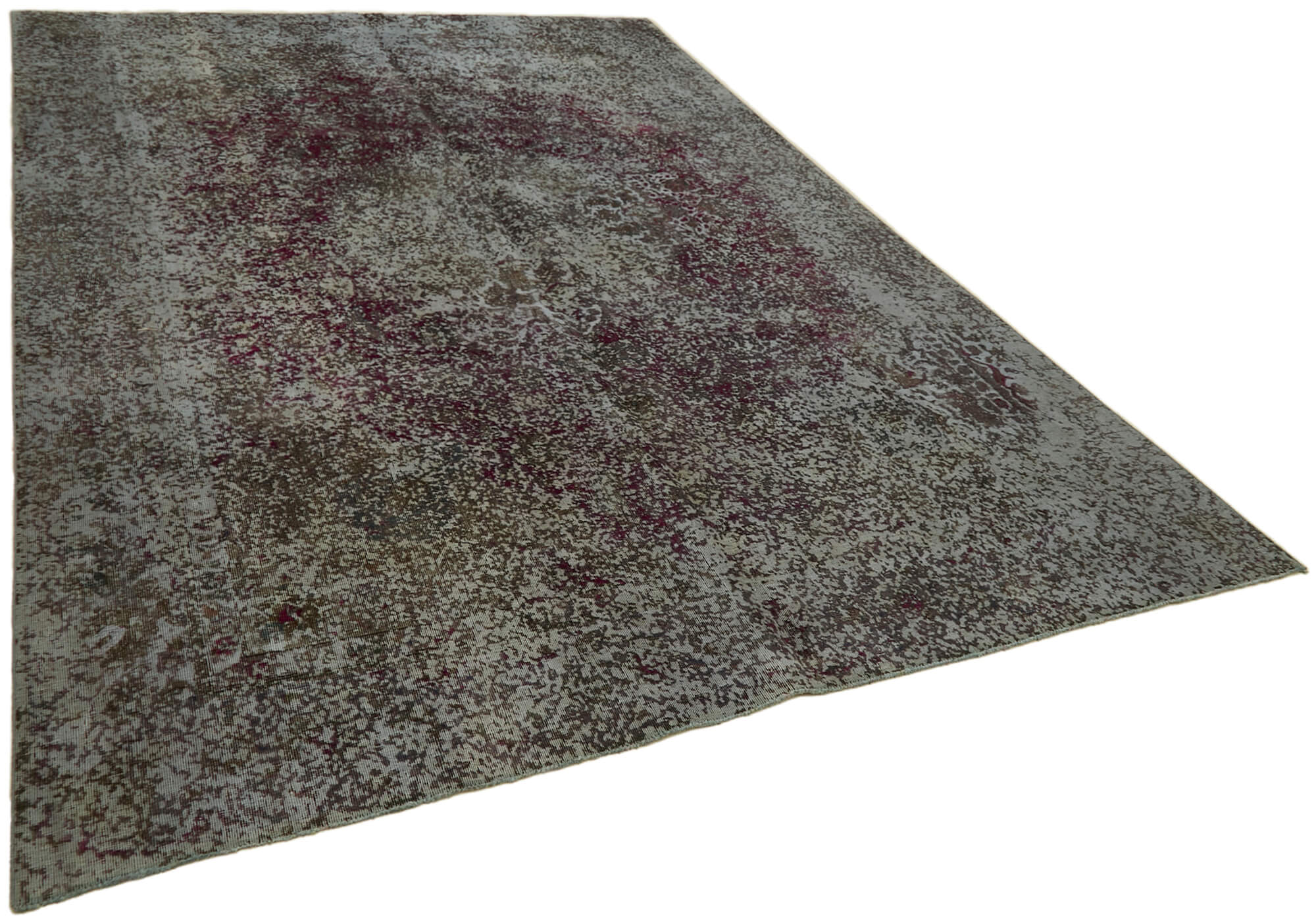 8 x 11 Grey Overdyed Large Area Rug - 7251