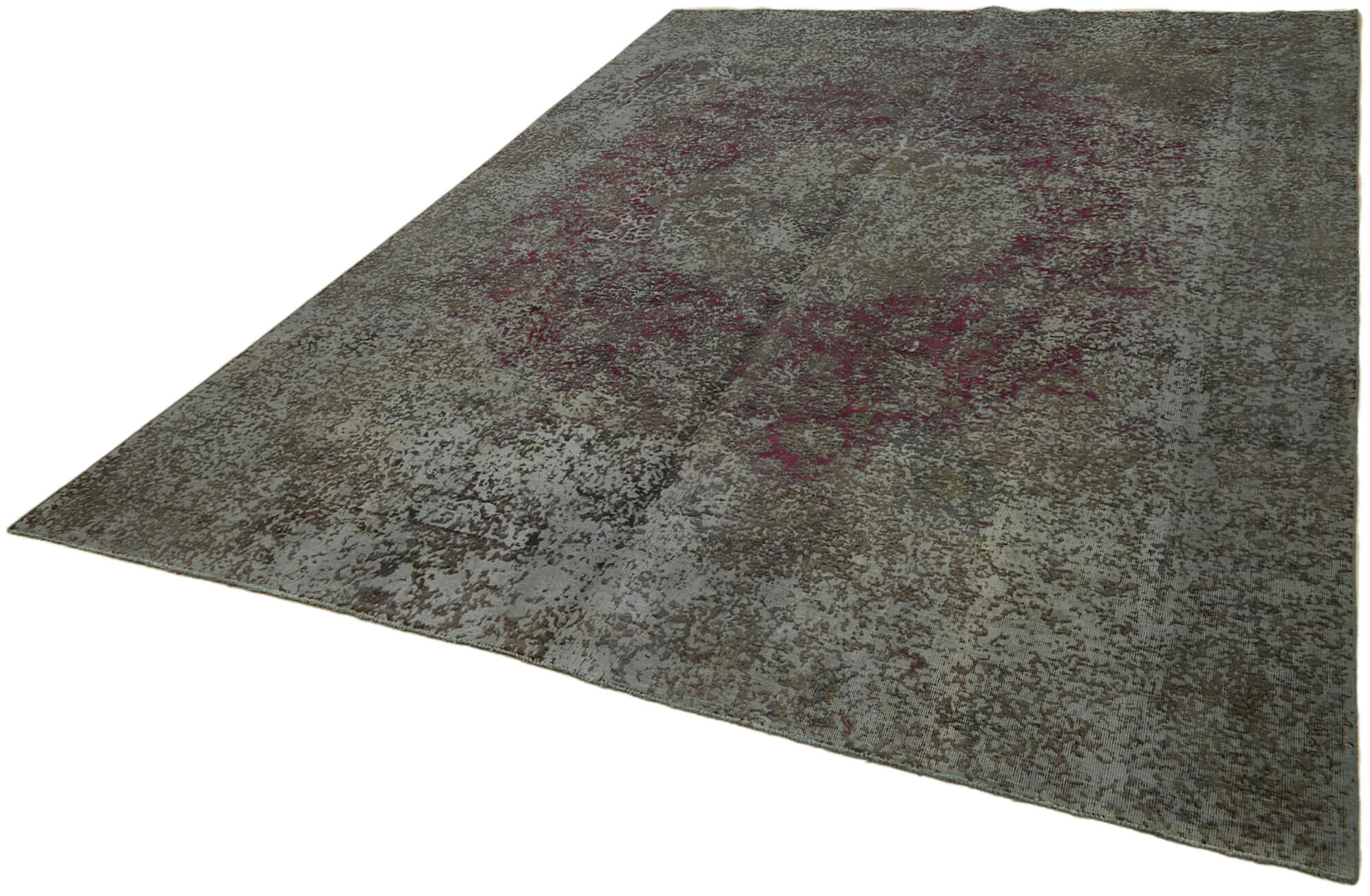 8 x 11 Grey Overdyed Large Area Rug - 7251