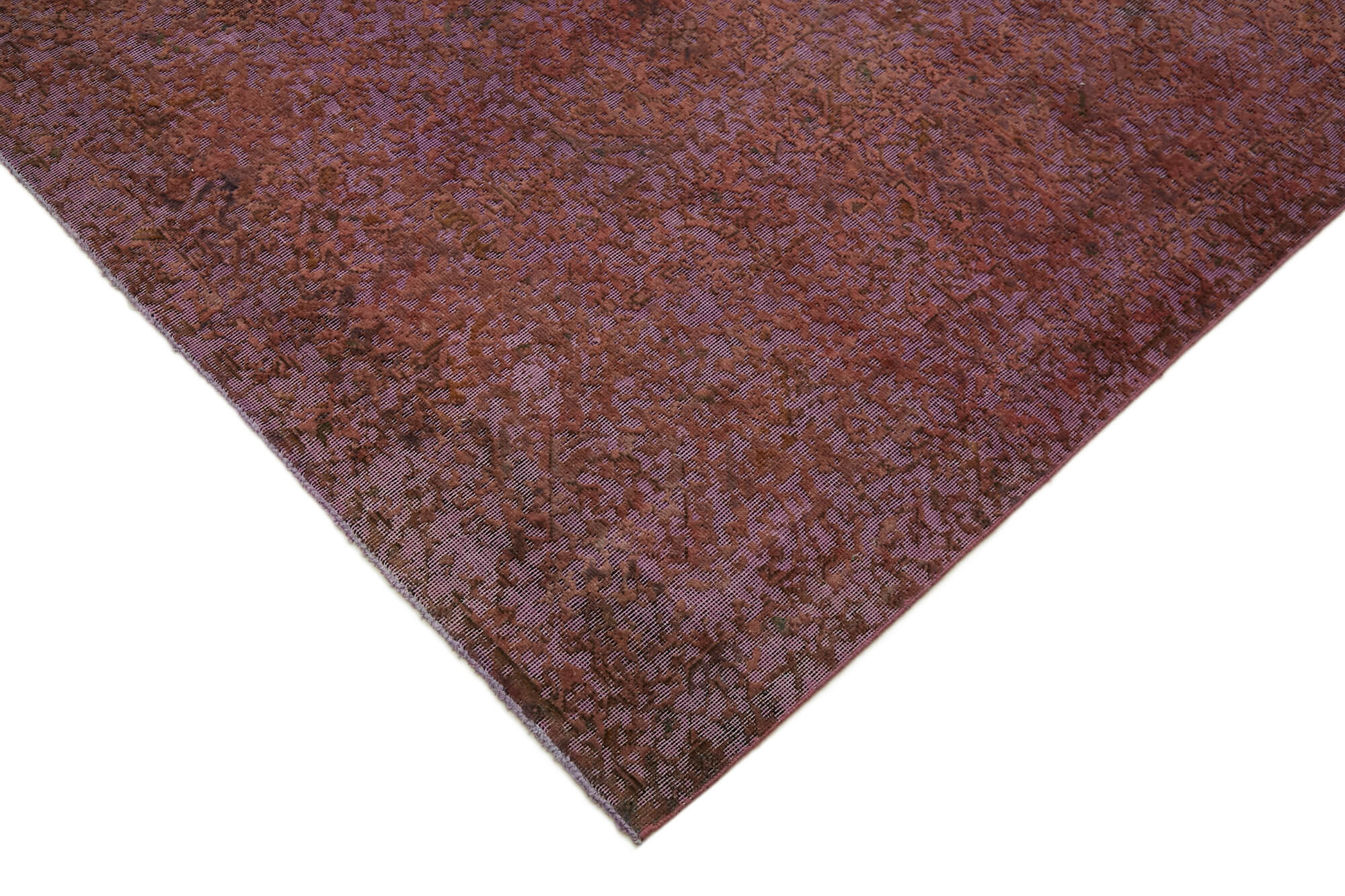 10 x 13 Purple Overdyed Large Area Rug - 7252