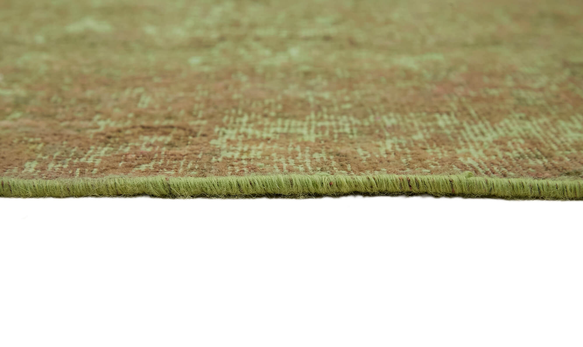 9 x 13 Green Overdyed Large Area Rug - 7258