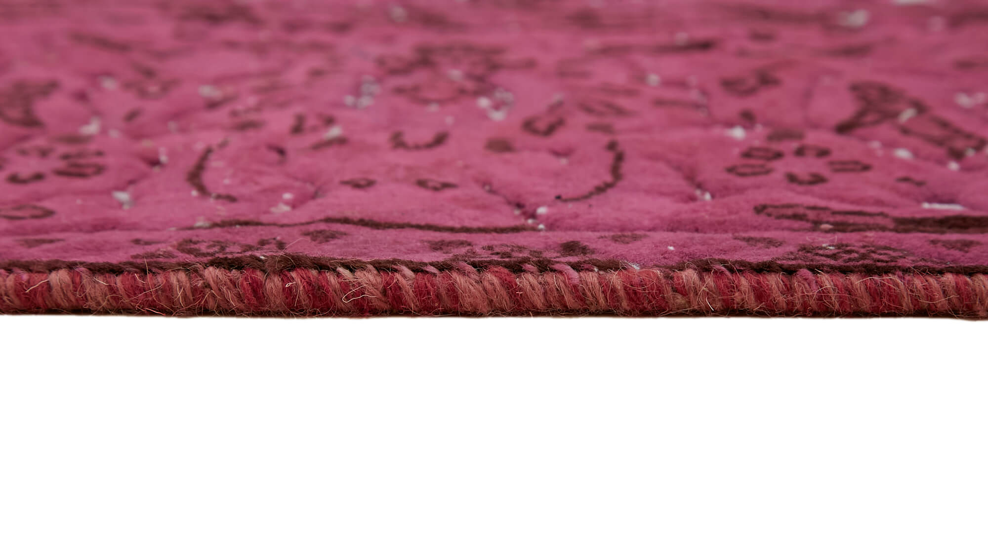 9 x 12 Fuchsia Overdyed Large Area Rug - 7259