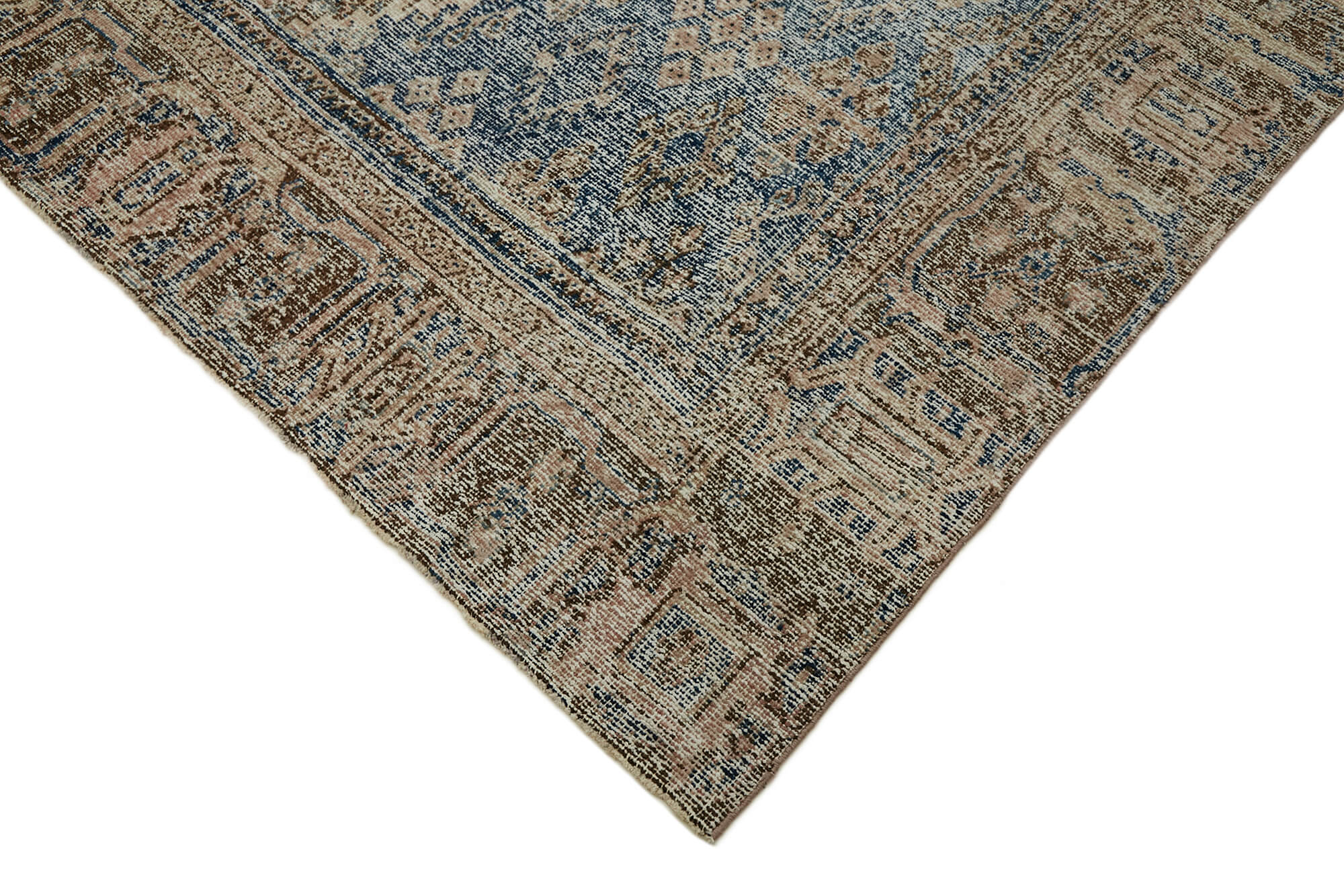 9 x 12 Beige Vintage Large Area Rug - 7261