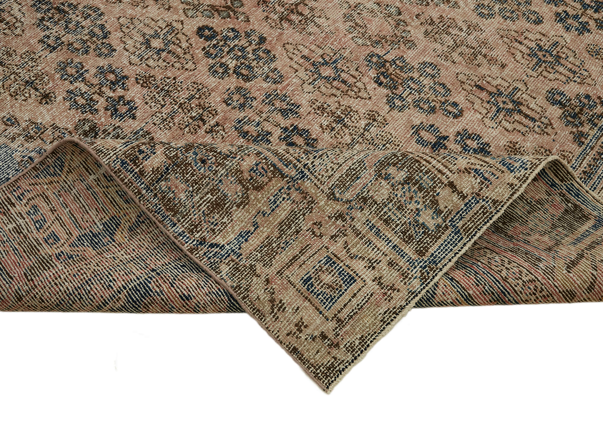 9 x 12 Beige Vintage Large Area Rug - 7261