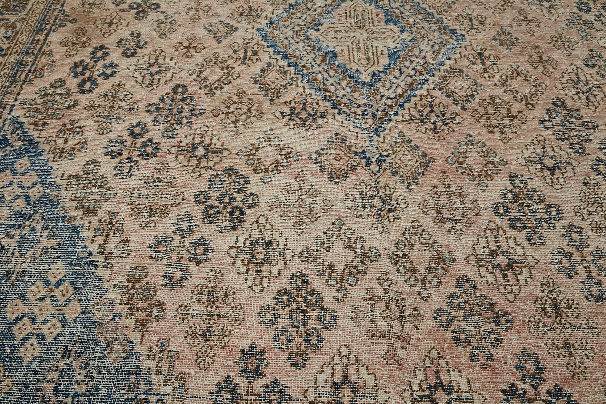 9 x 12 Beige Vintage Large Area Rug - 7261