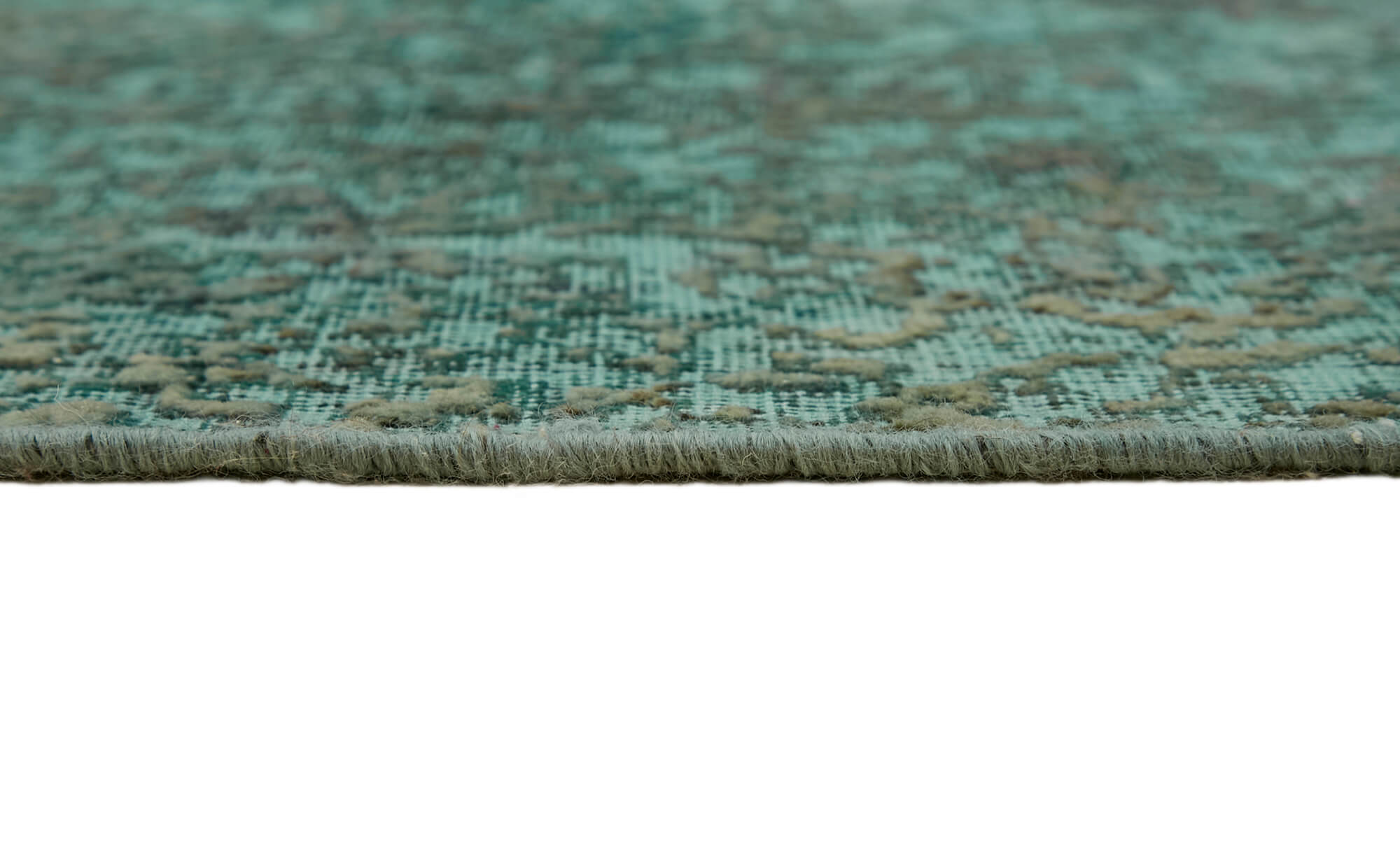 8 x 11 Turquoise Overdyed Large Area Rug - 7264