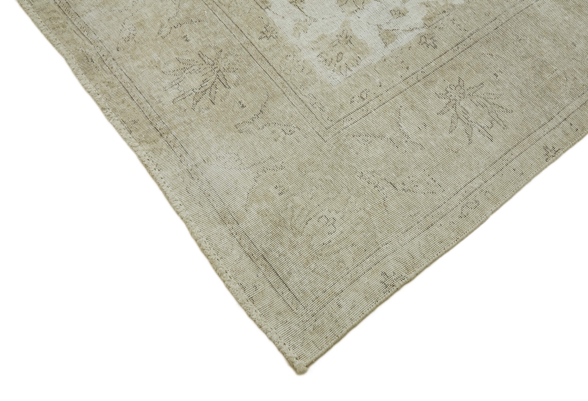 9 x 12 Beige Vintage Large Area Rug - 7267