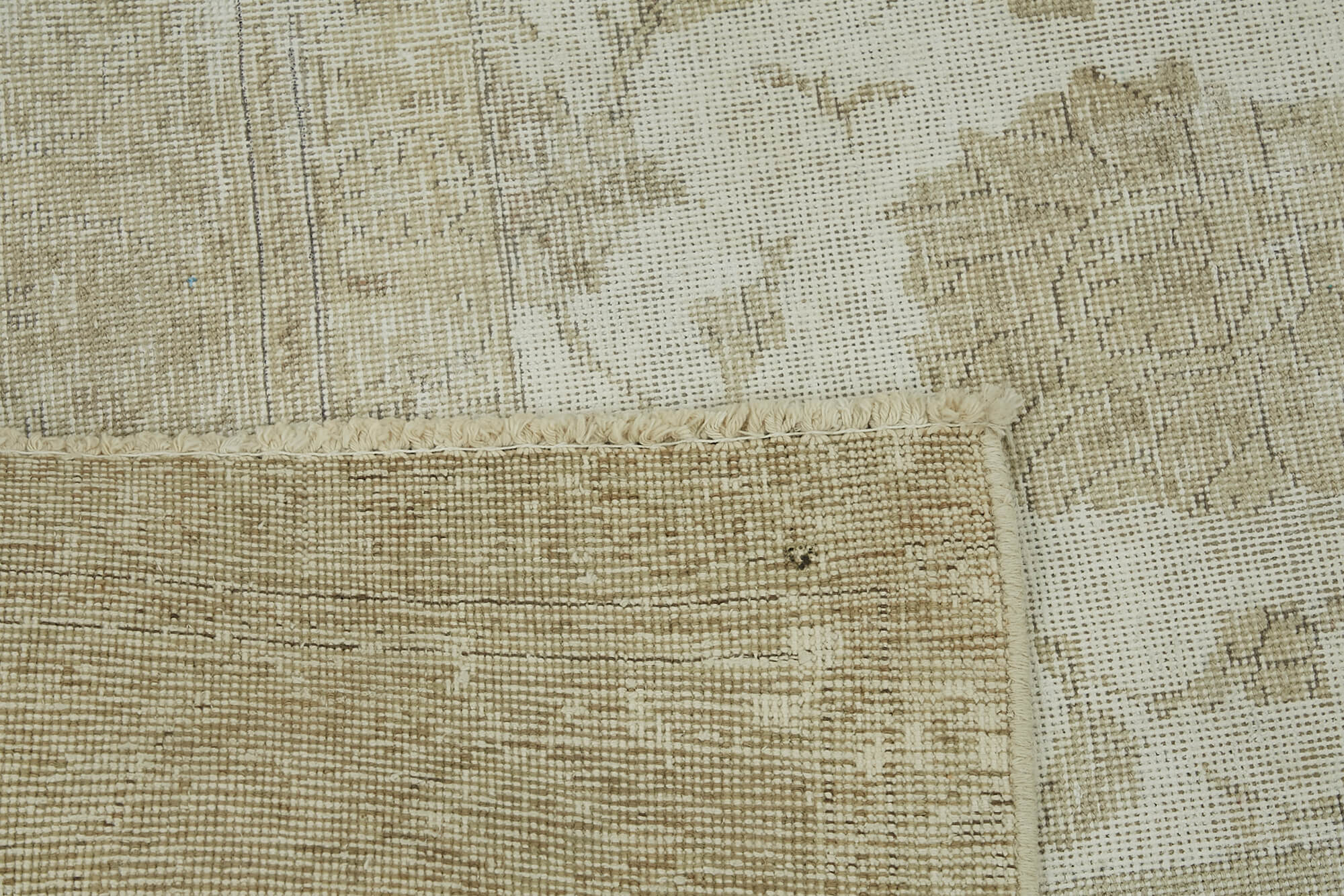 9 x 12 Beige Vintage Large Area Rug - 7267