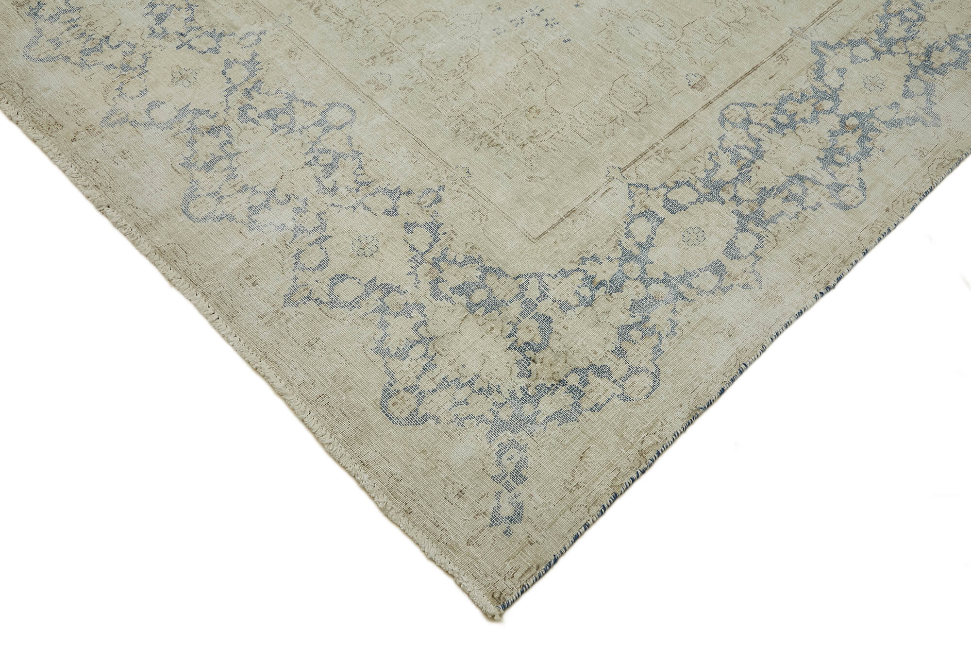 10 x 14 Beige Vintage Large Area Rug - 7269